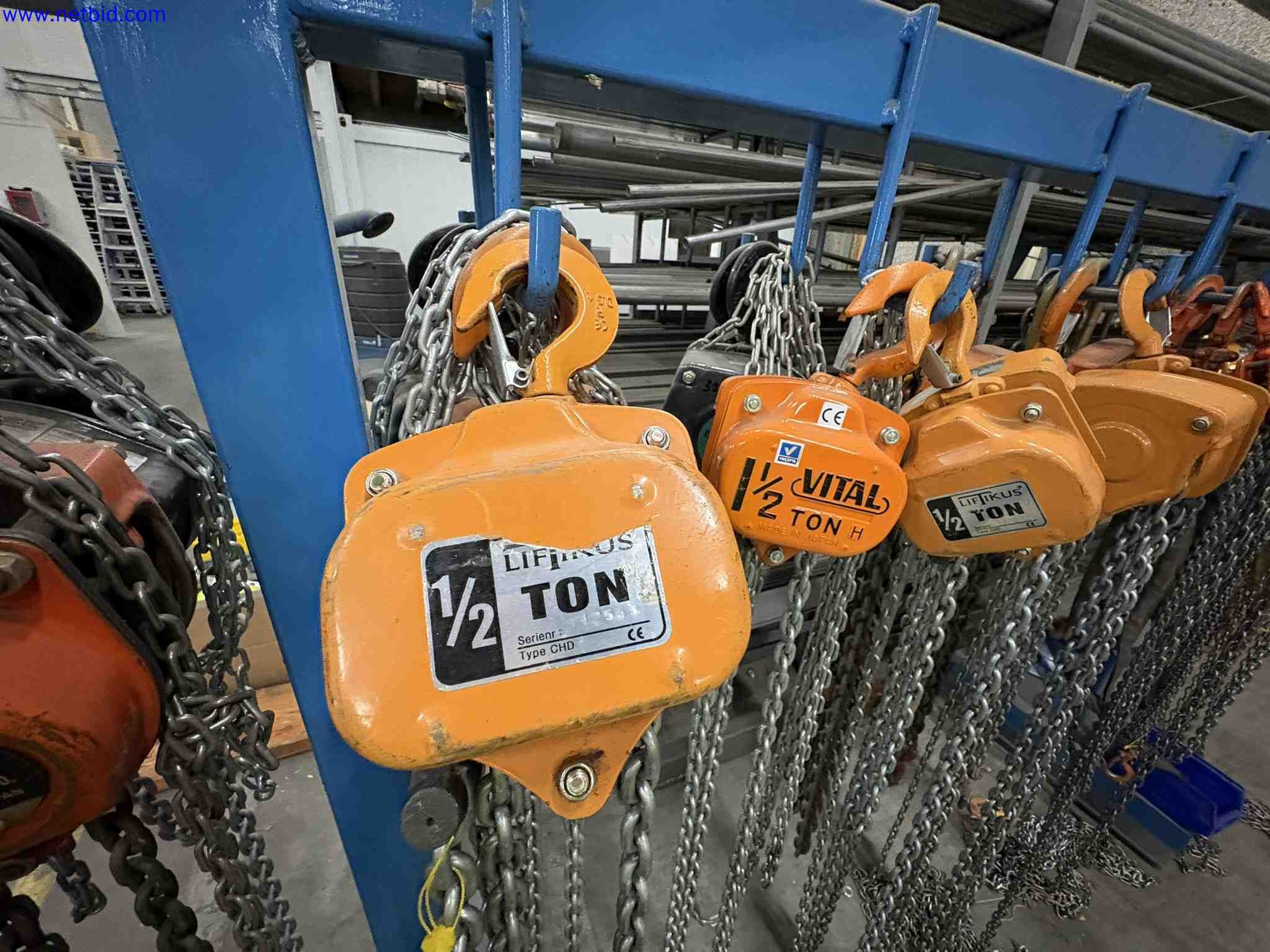 1 Set Manual Chain Hoists and Lifting Slings – foto 5 – kavel bij NetBid, Roterijstraat 205-8793 Waregem
