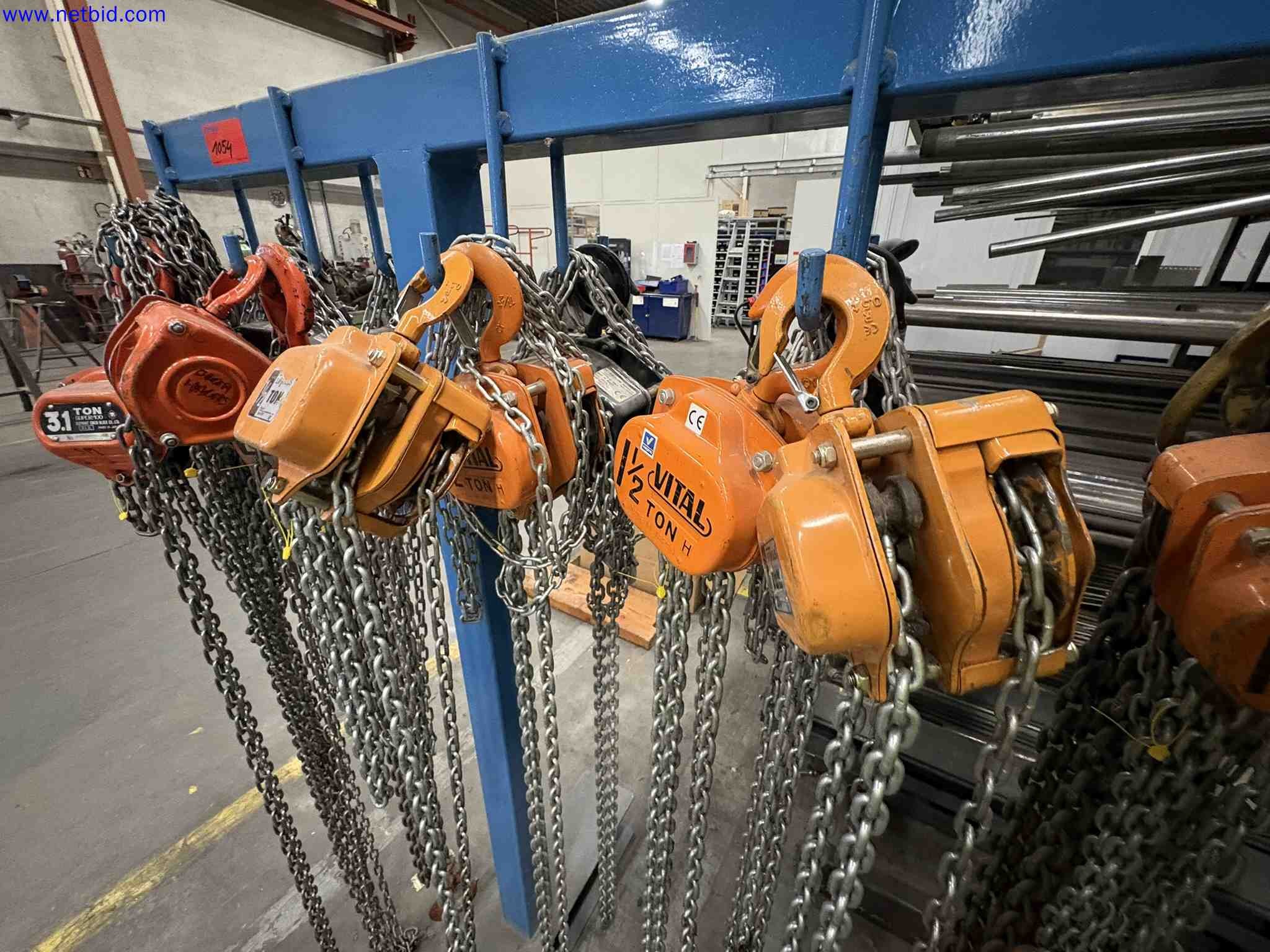 1 Set Manual Chain Hoists and Lifting Slings – foto 6 – kavel bij NetBid, Roterijstraat 205-8793 Waregem