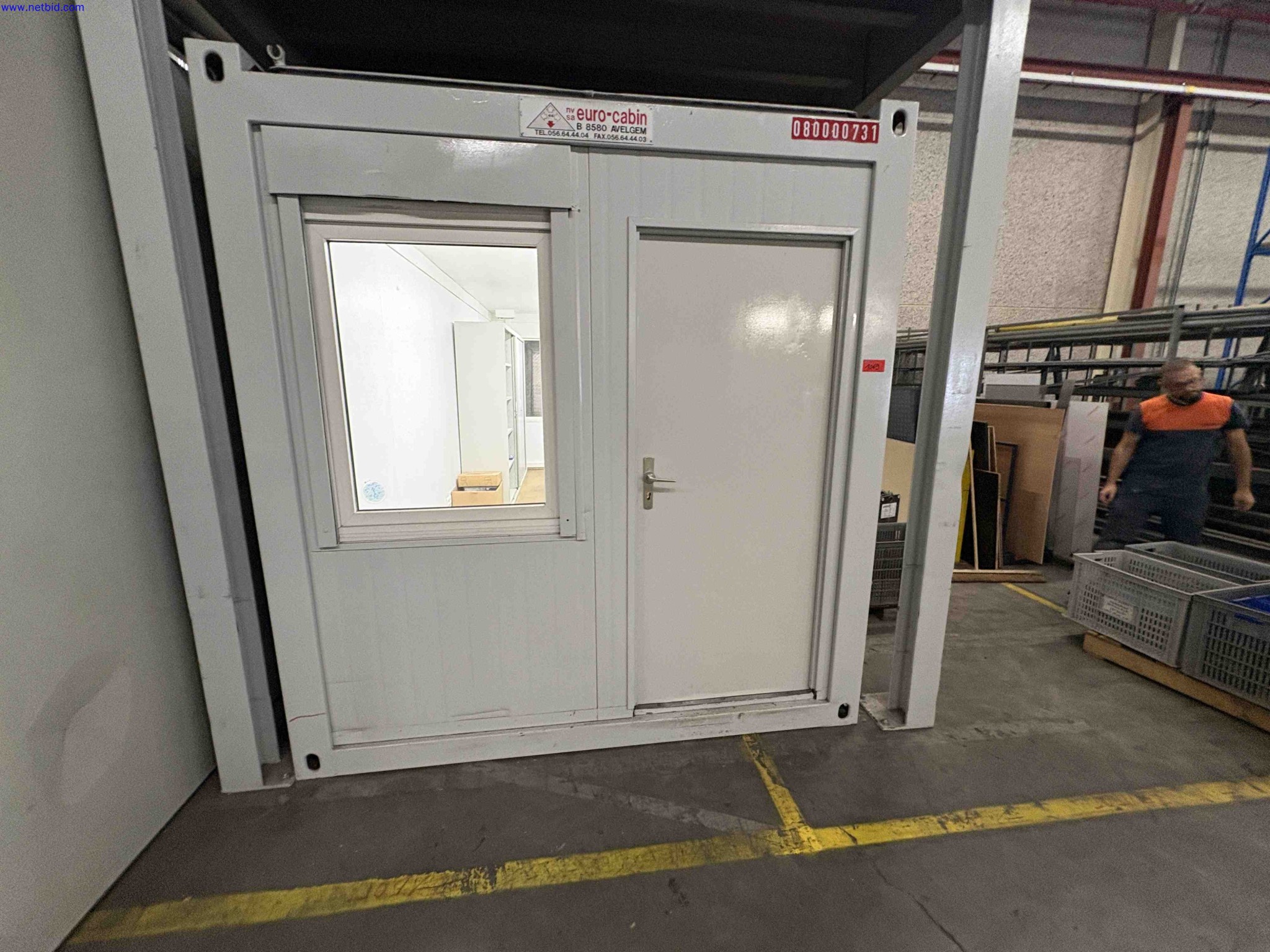Site office Euro-Cabin – foto 4 – kavel bij NetBid, Roterijstraat 205-8793 Waregem