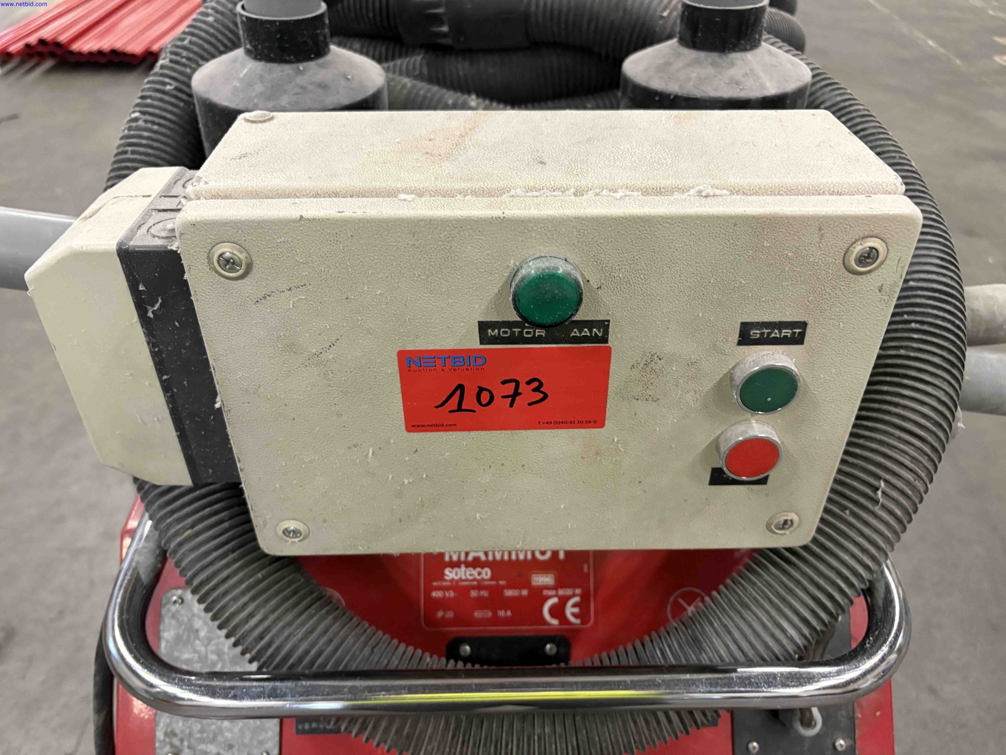 Industrial Vacuum cleaner Soteco Mammut – foto 9 – kavel bij NetBid, Roterijstraat 205-8793 Waregem