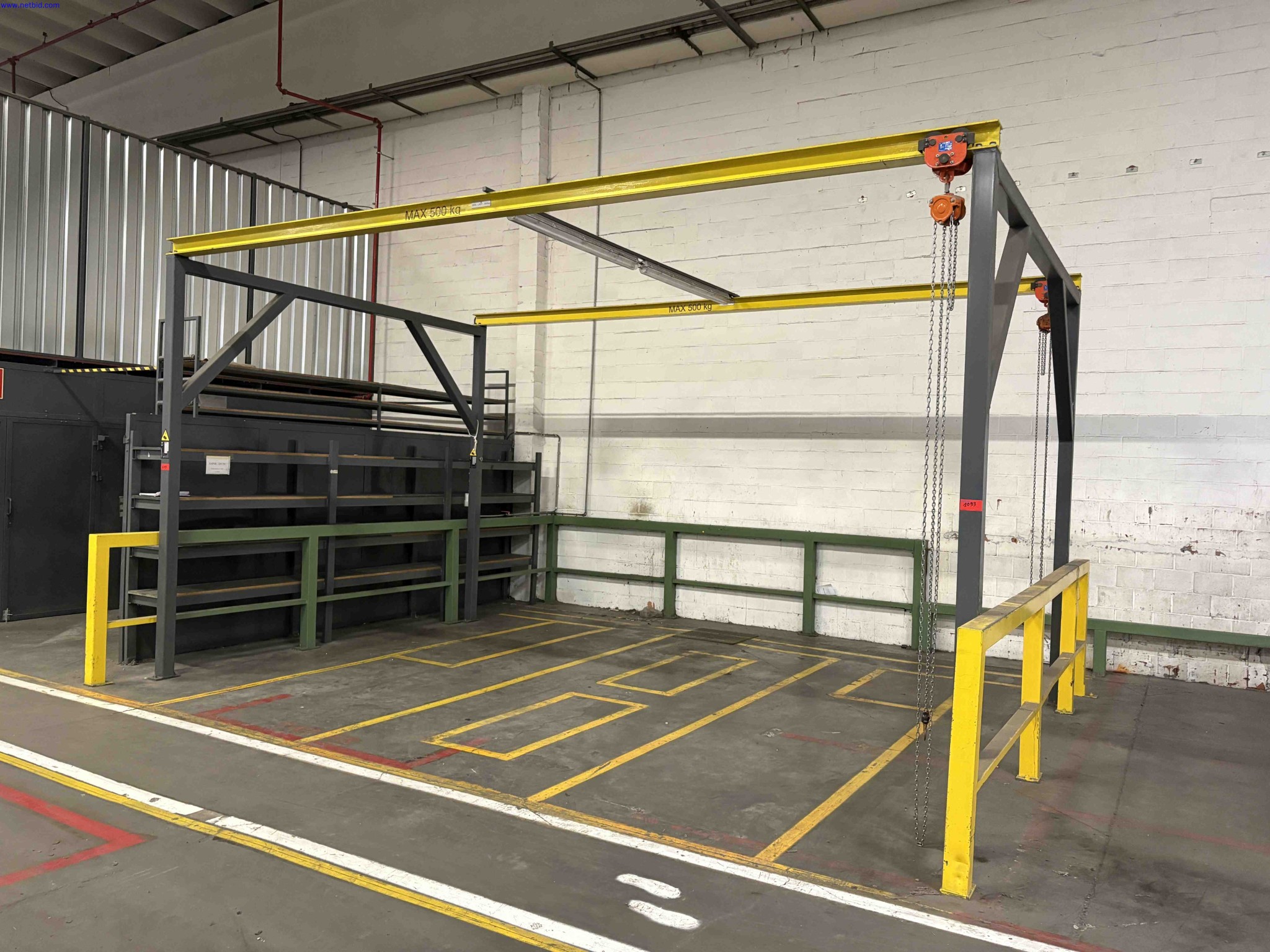 Freestanding twin-girder gantry crane system Vital – foto 2 – kavel bij NetBid, Roterijstraat 205-8793 Waregem