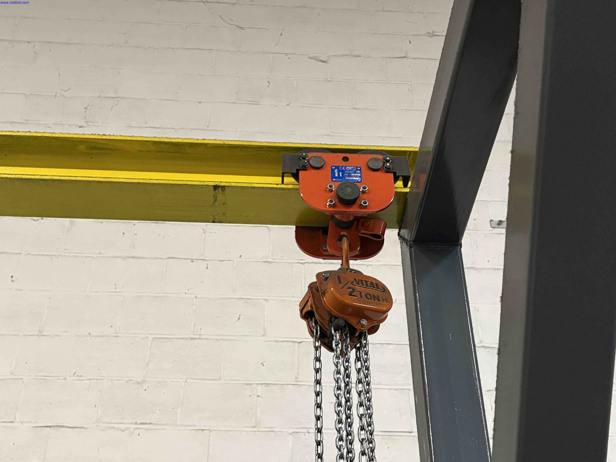 Freestanding twin-girder gantry crane system Vital – foto 6 – kavel bij NetBid, Roterijstraat 205-8793 Waregem