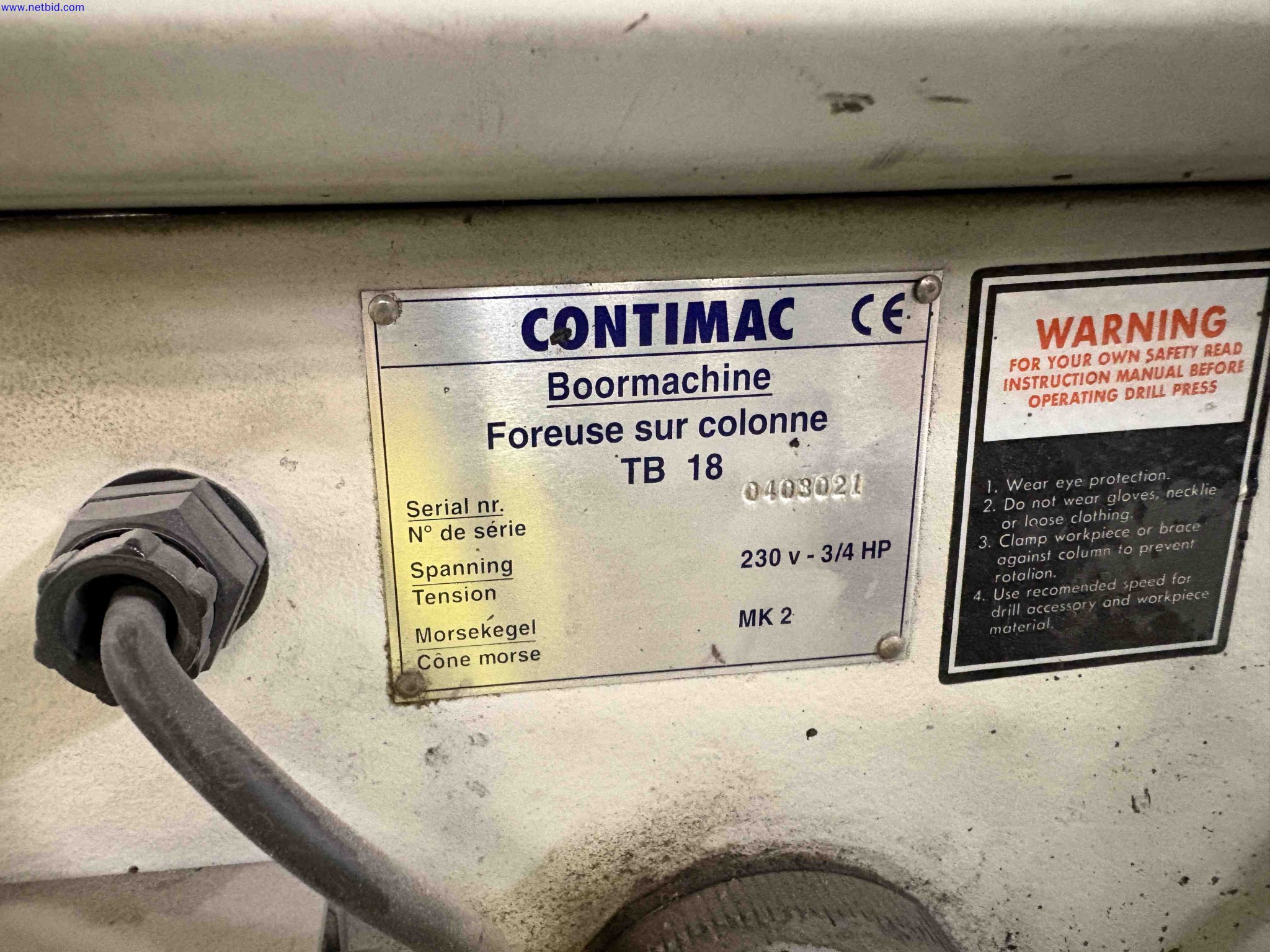 1 Set Workshop machinery, tools, benches and storage cupboards Eurokraft TB18 – foto 10 – kavel bij NetBid, Roterijstraat 205-8793 Waregem