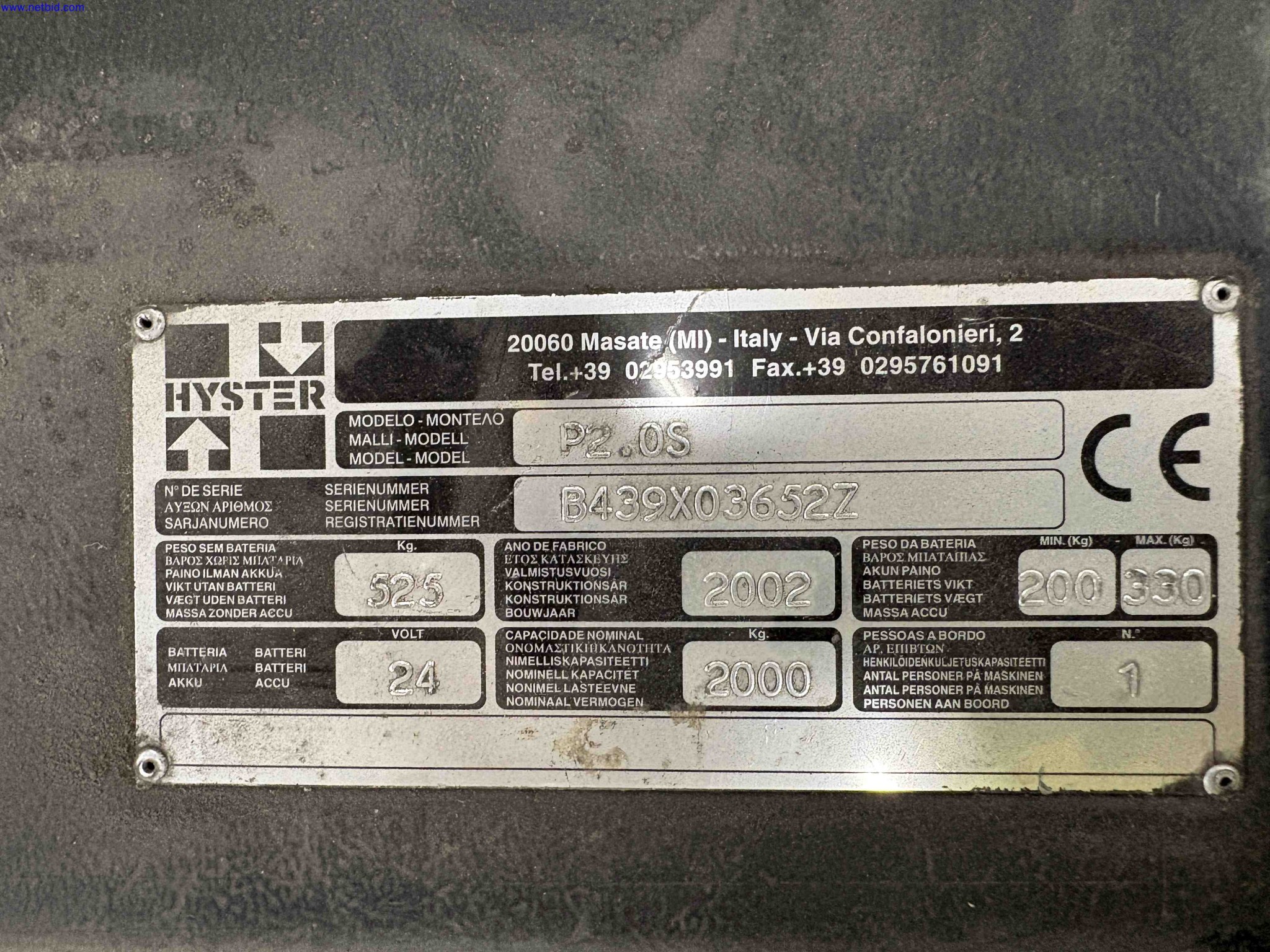 Battery electric tow tractor Hyster P2.0S – foto 7 – kavel bij NetBid, Roterijstraat 205-8793 Waregem