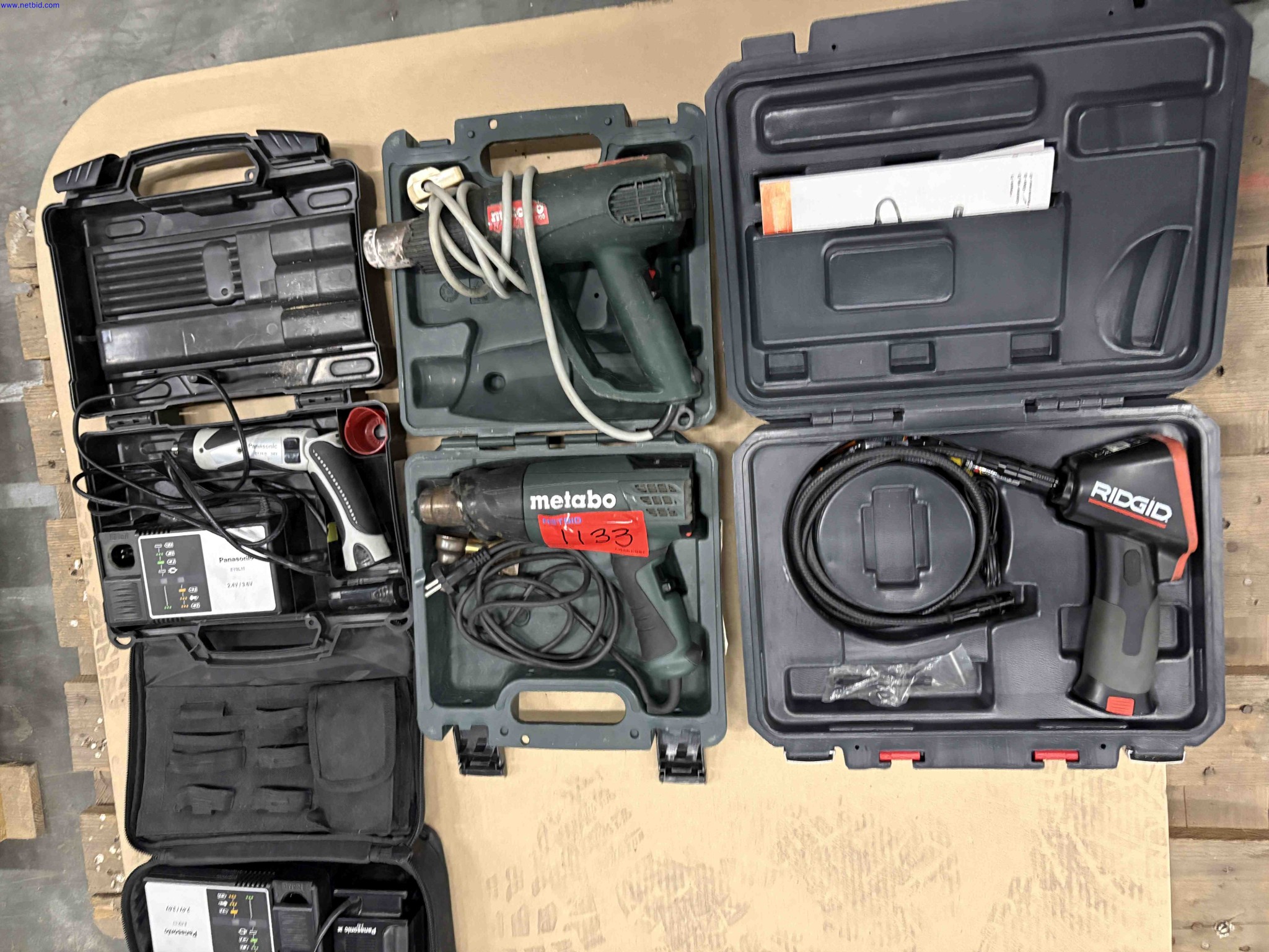 1 Set Portable power tools and inspection equipment Ridgid – foto 5 – kavel bij NetBid, Roterijstraat 205-8793 Waregem