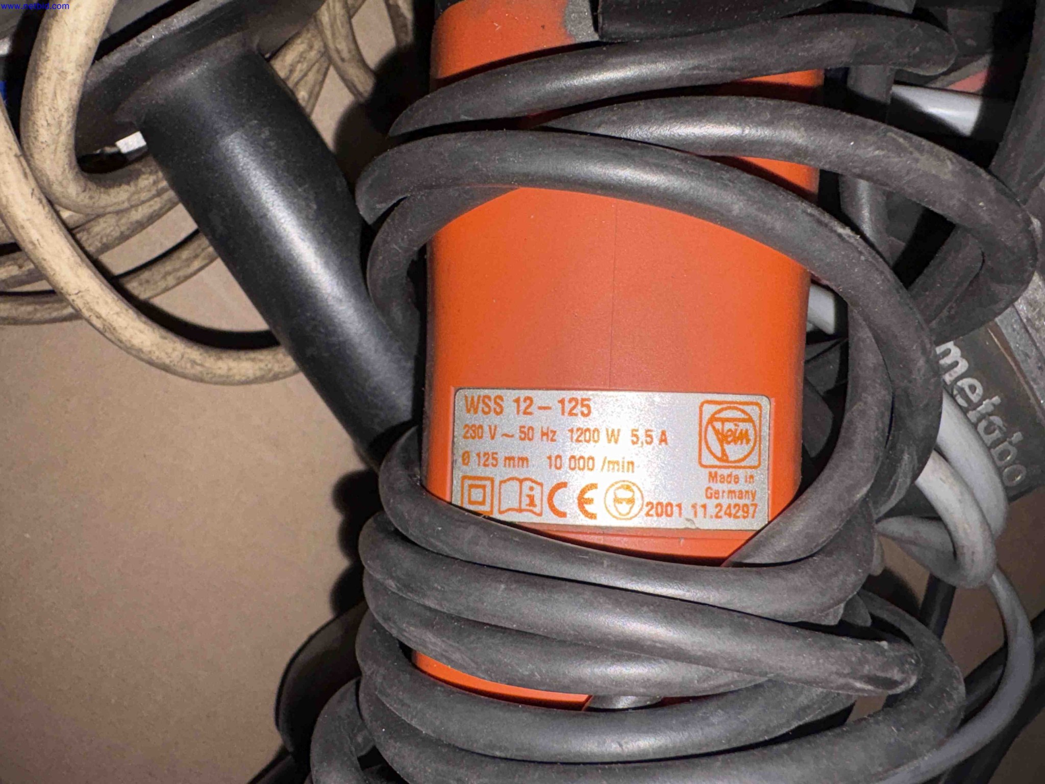 Mains electric angle grinders Metabo W22-230 MVT / WSS 12-125 – foto 12 – kavel bij NetBid, Roterijstraat 205-8793 Waregem