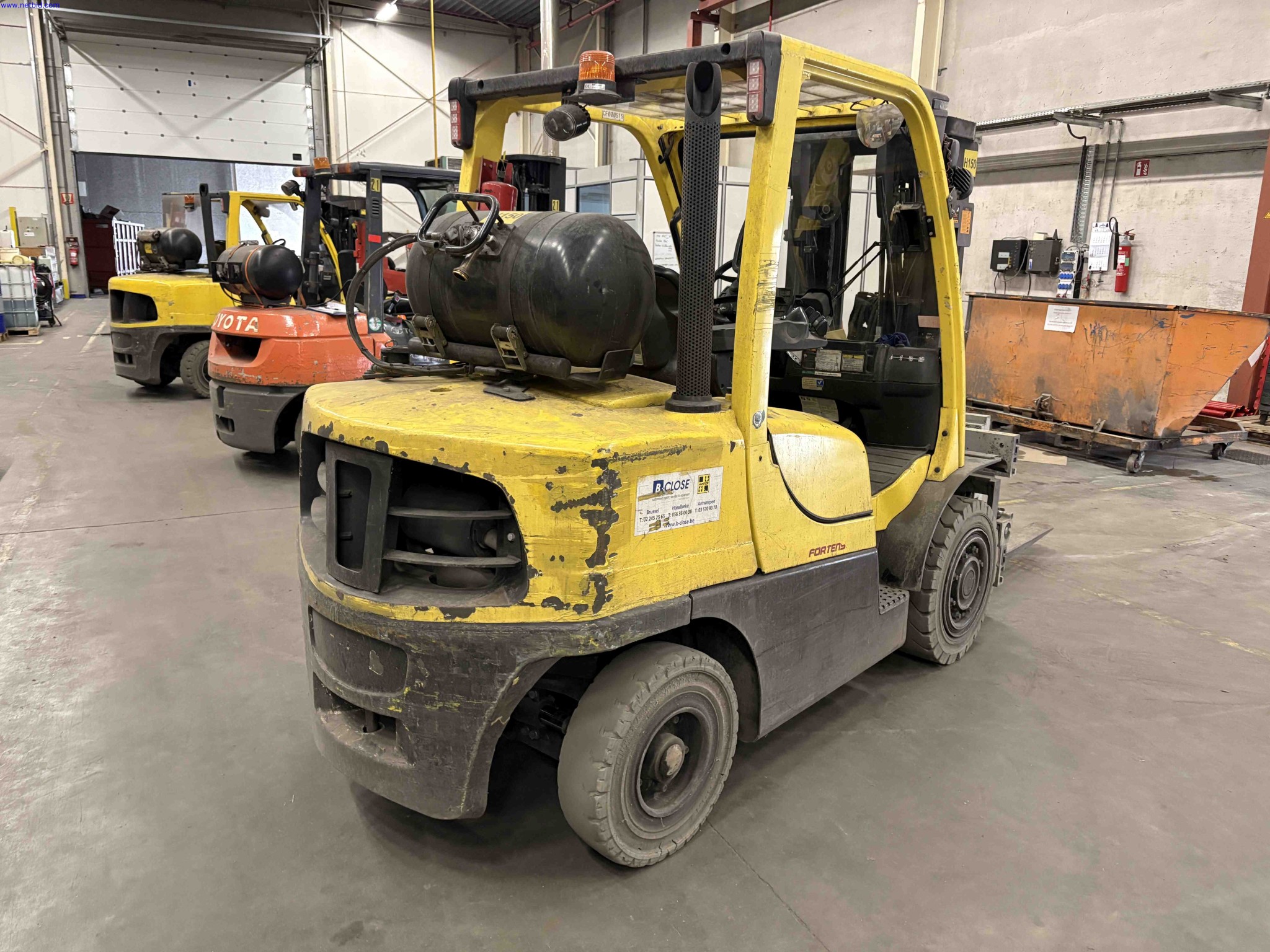 LPG counterbalance forklift truck Hyster H4.0FT5 – foto 4 – kavel bij NetBid, Roterijstraat 205-8793 Waregem