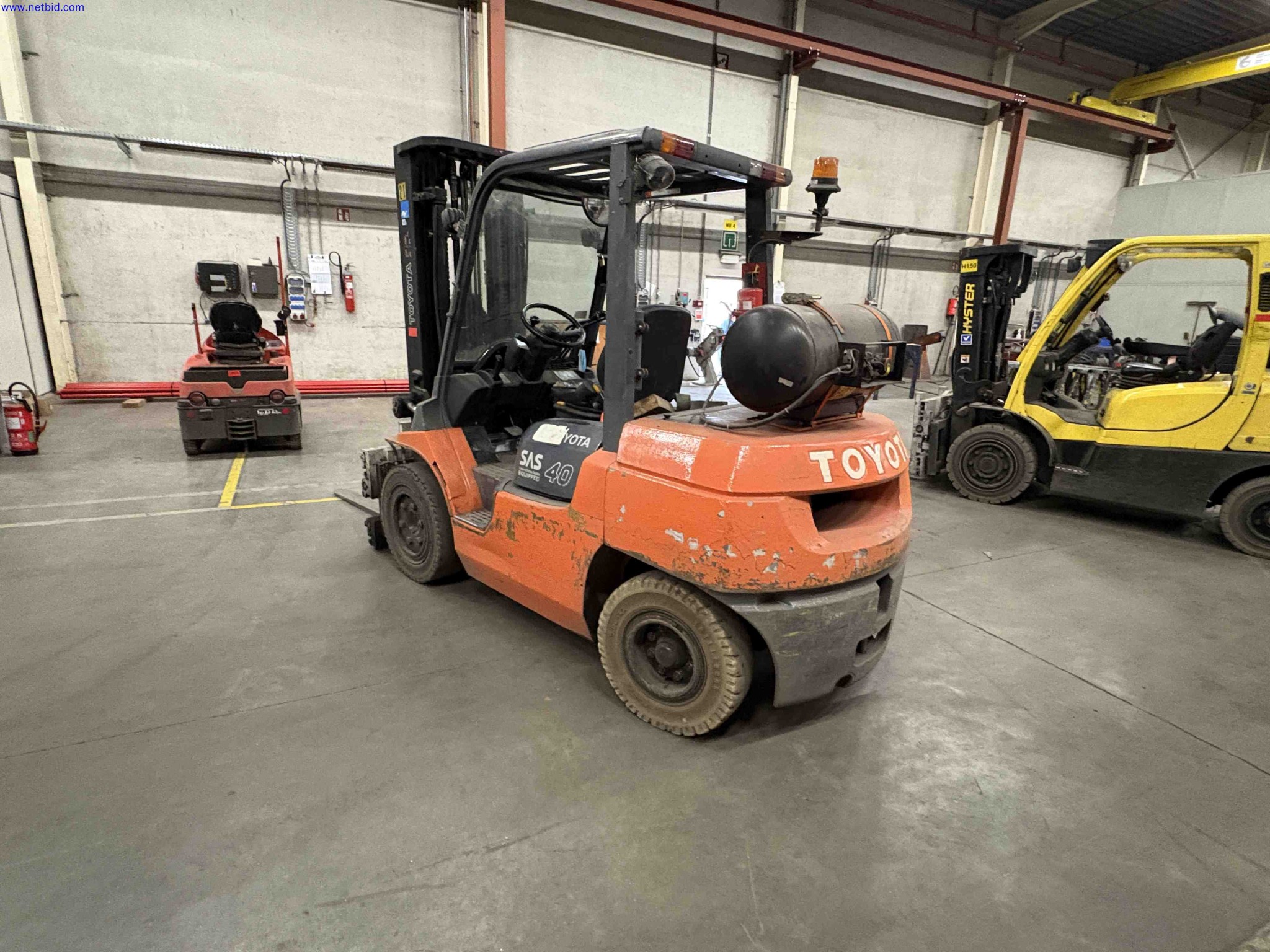 LPG counterbalance forklift truck Toyota D2-7FGF35 – foto 3 – kavel bij NetBid, Roterijstraat 205-8793 Waregem