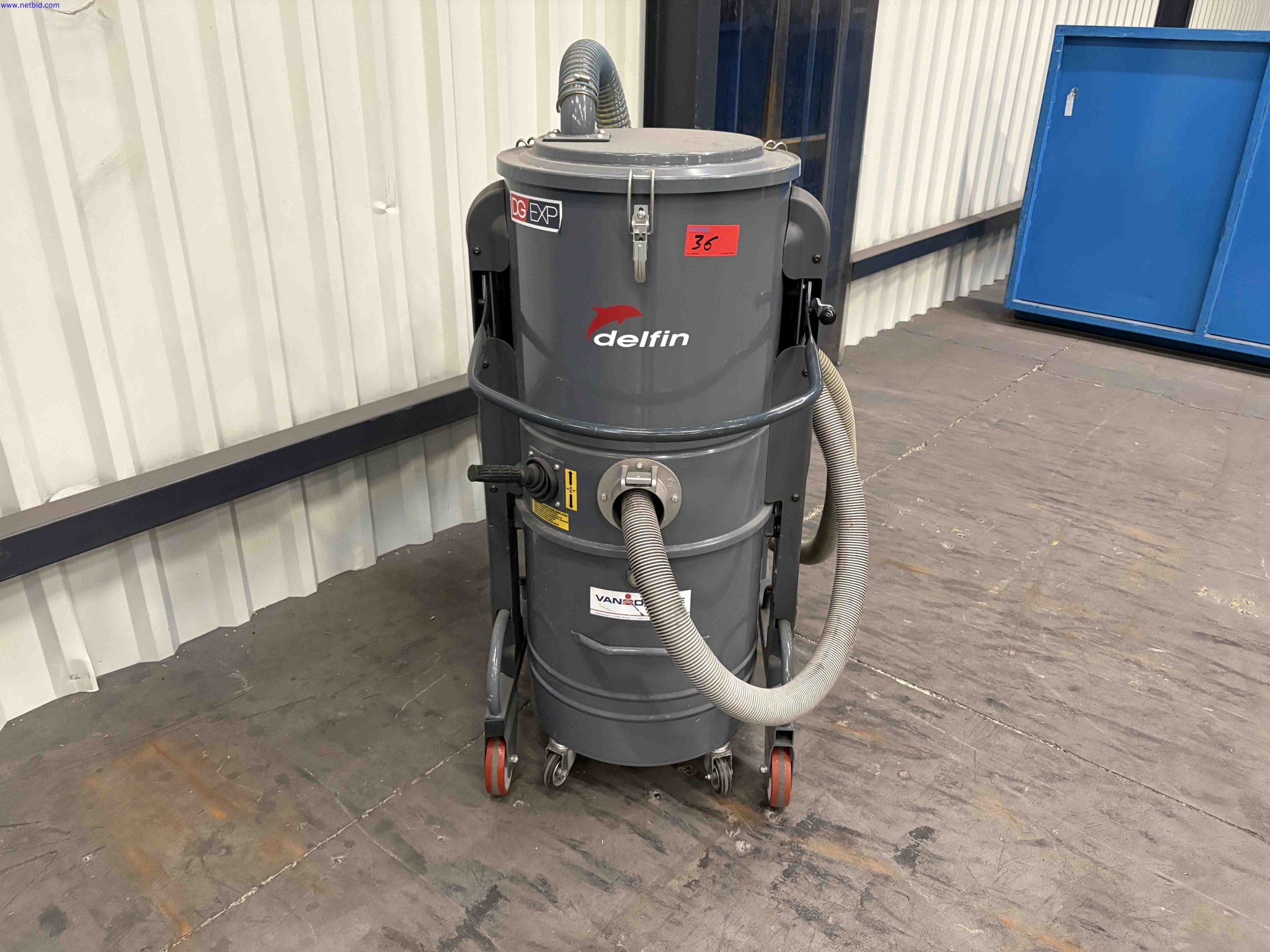 Industrial Vacuum Cleaner / Dust Extractor Delfin DG70EXP-001 / DG70EXP – foto 2 – kavel bij NetBid, Sint Baafs Vijve
