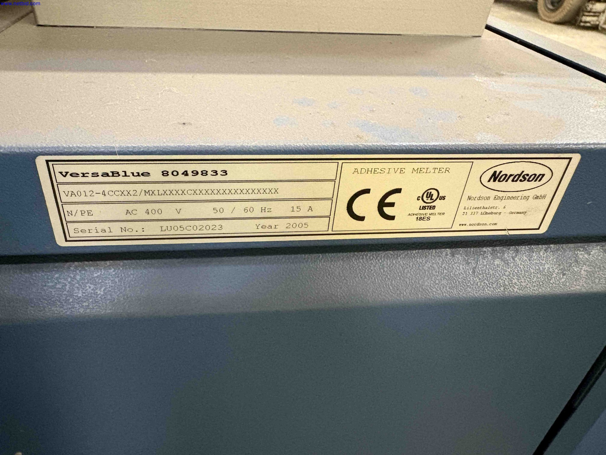 Adhesive Melter - Hot Melt Unit Nordson – foto 5 – kavel bij NetBid, Sint Baafs Vijve