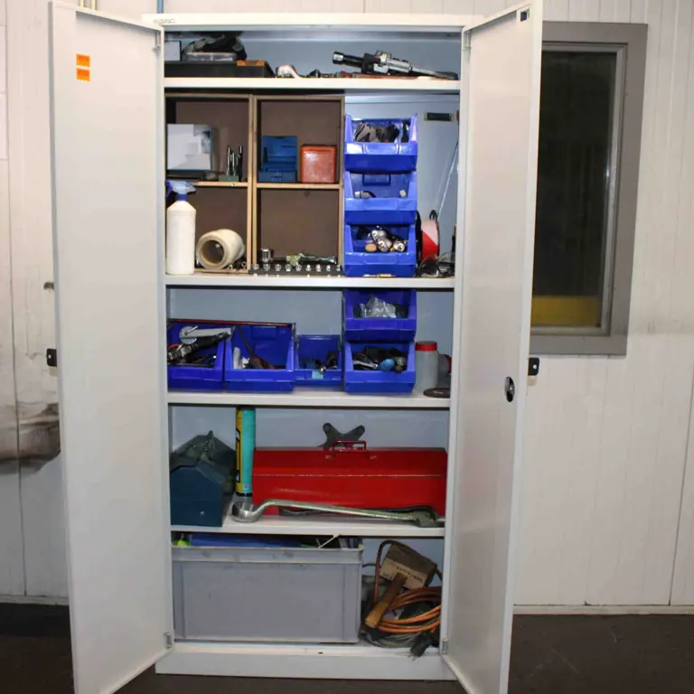 Cabinet with contents
