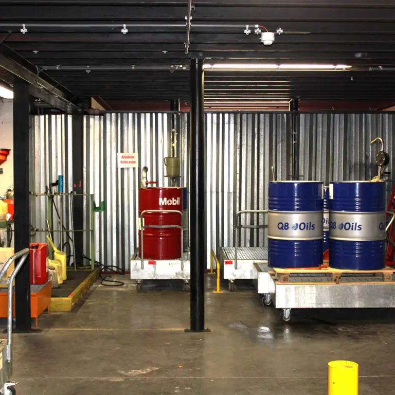 Assortment of oil drum transfer equipment