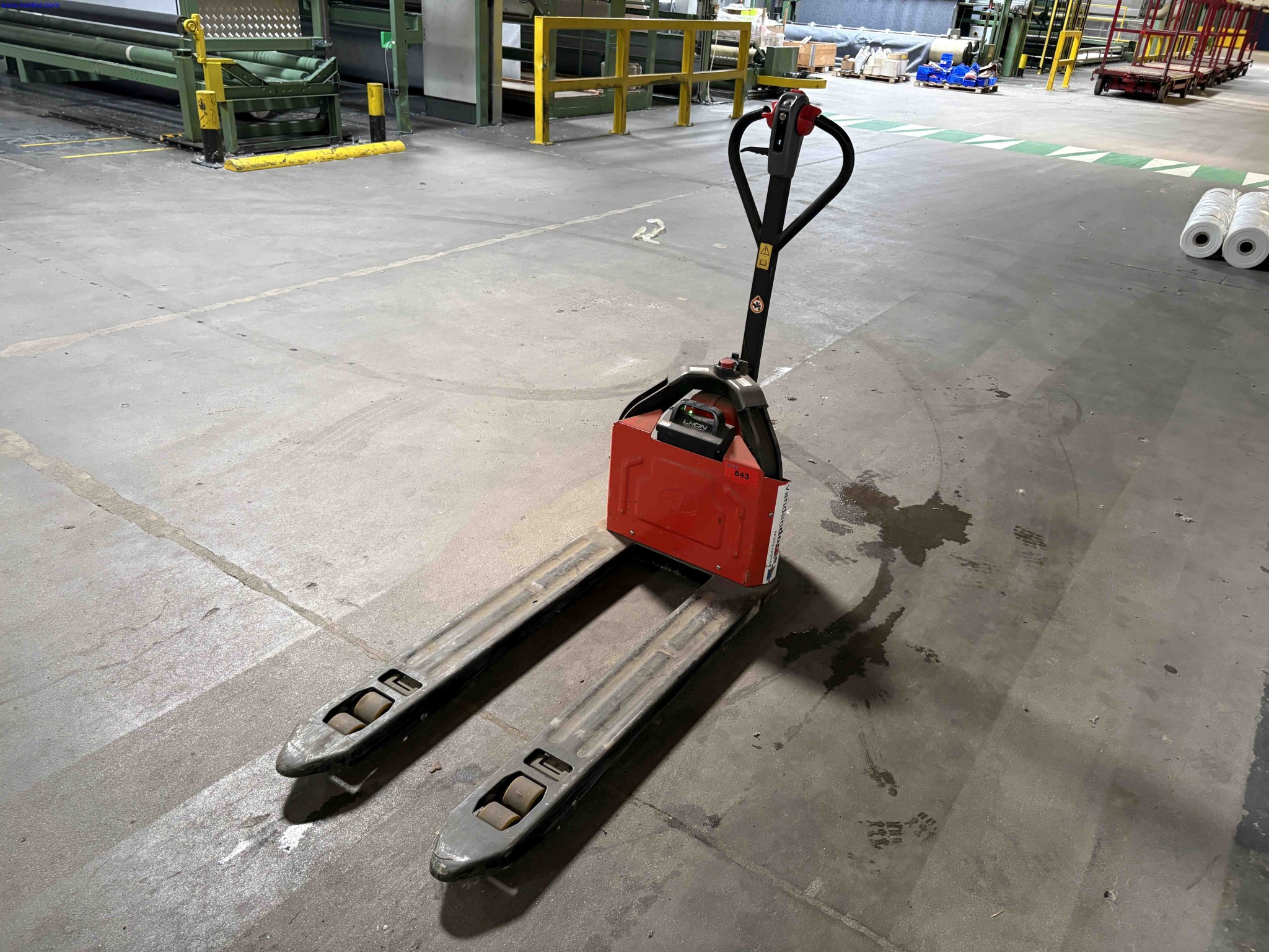 Battery-electric pallet truck EP Equipment FPT18-EZX – foto 2 – kavel bij NetBid, Sint Baafs Vijve