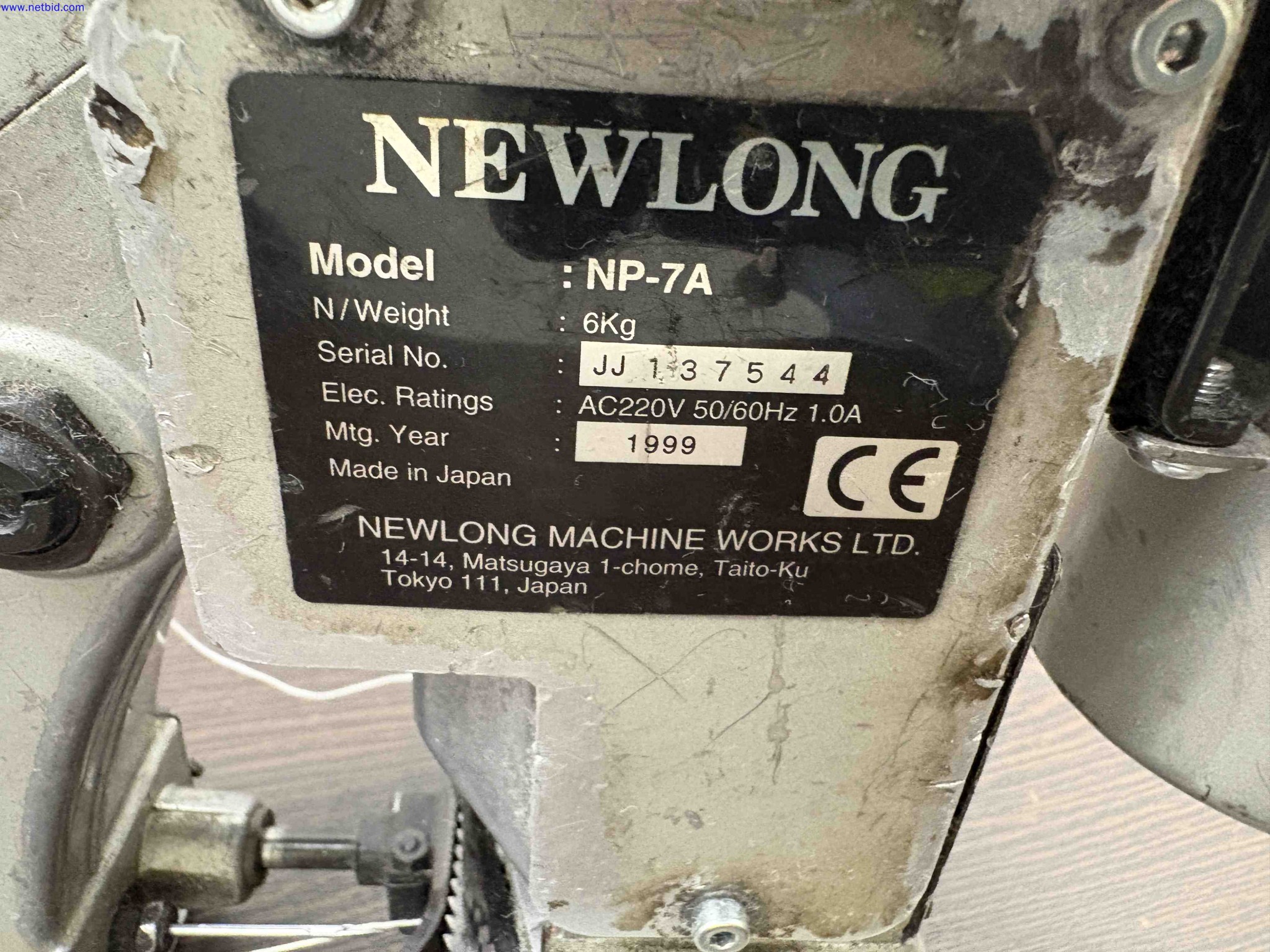 3 Portable electric sewing machines Newlong Industrial Co. Ltd. NP-7A – foto 6 – kavel bij NetBid, Sint Baafs Vijve