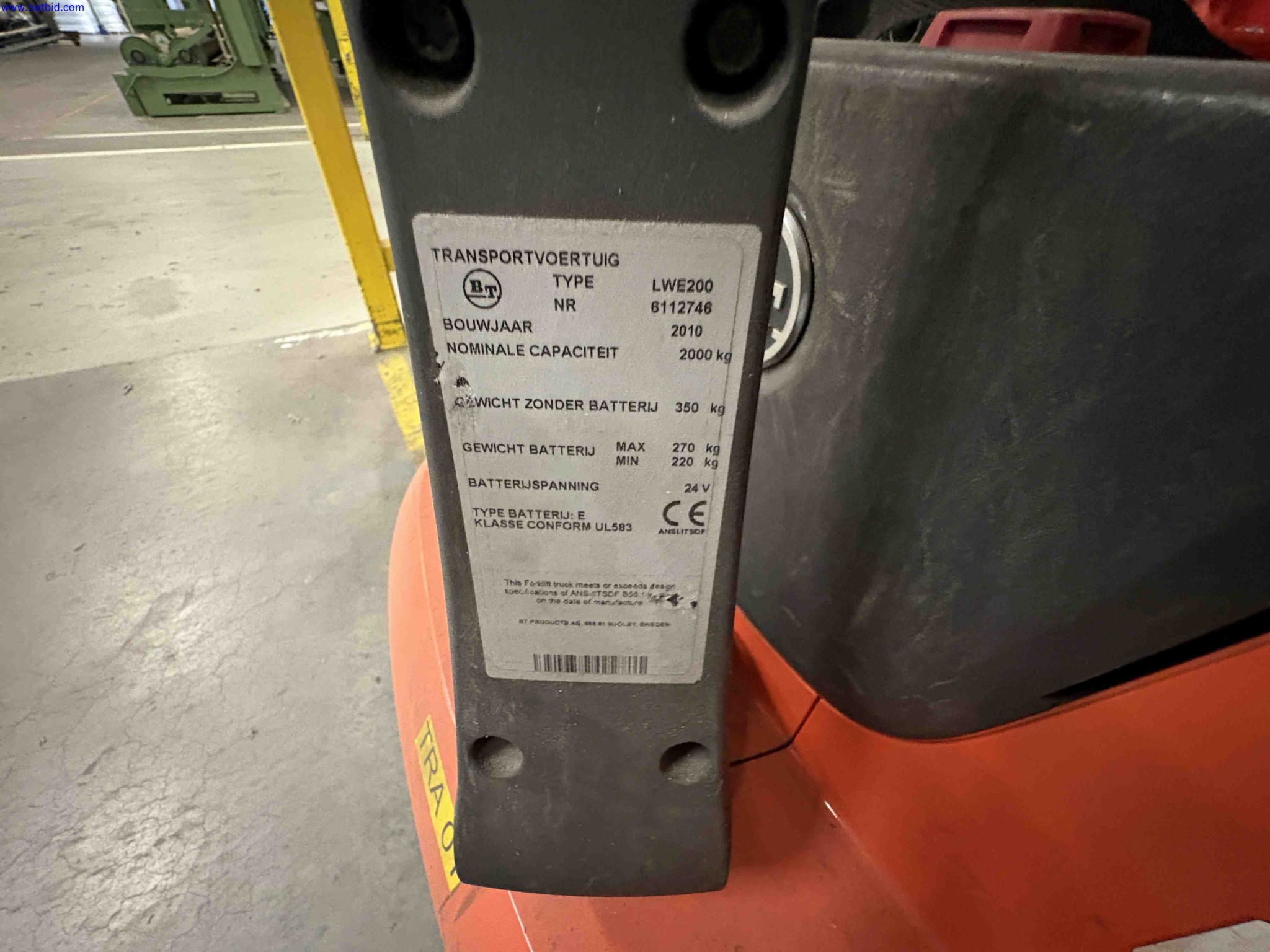 2 Battery-electric pallet stacker trucks BT Staxio; Levio LWE200 – foto 4 – kavel bij NetBid, Sint Baafs Vijve