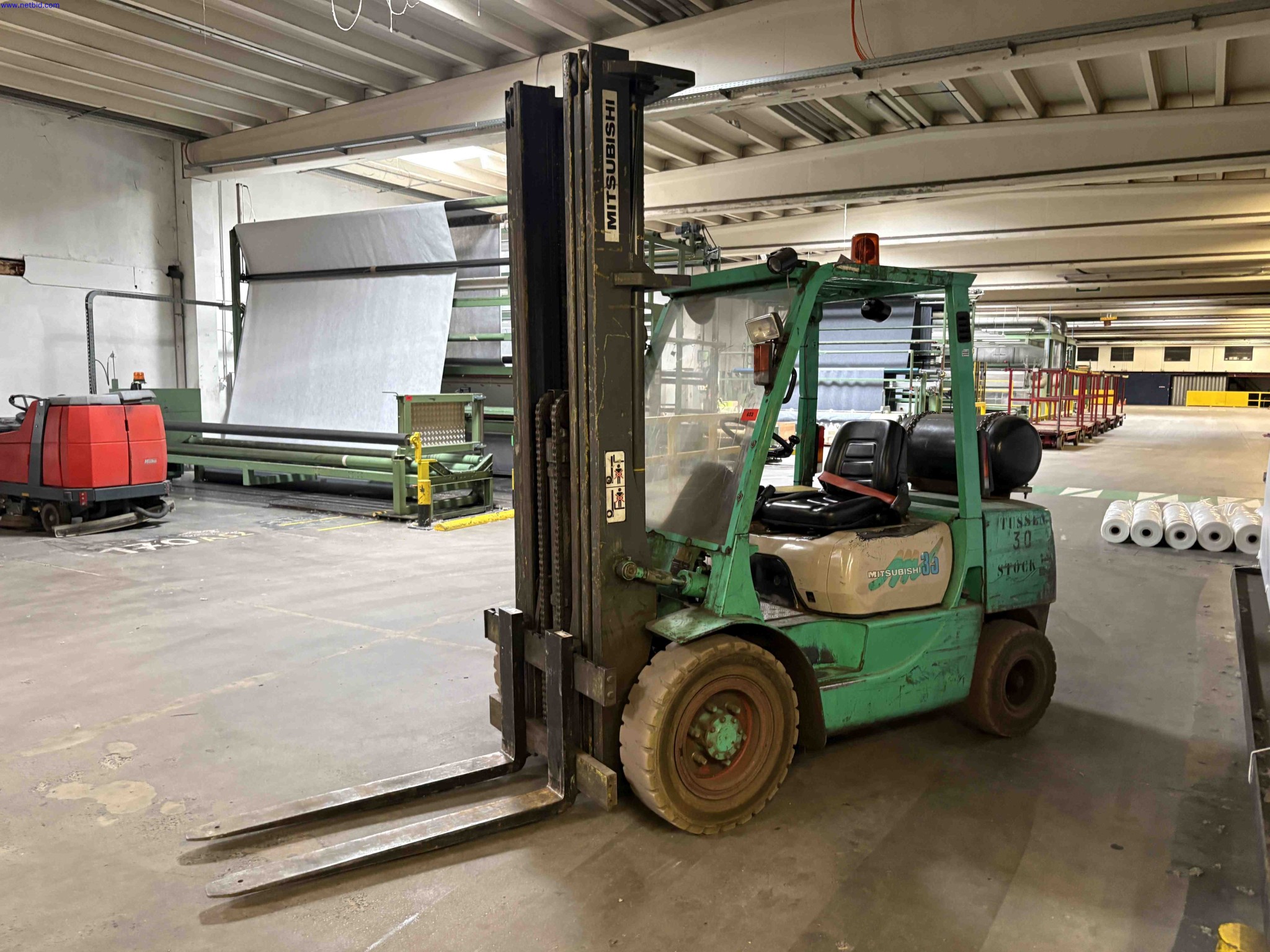LPG counterbalance forklift Mitsubishi FG-35 LPG – foto 4 – kavel bij NetBid, Sint Baafs Vijve