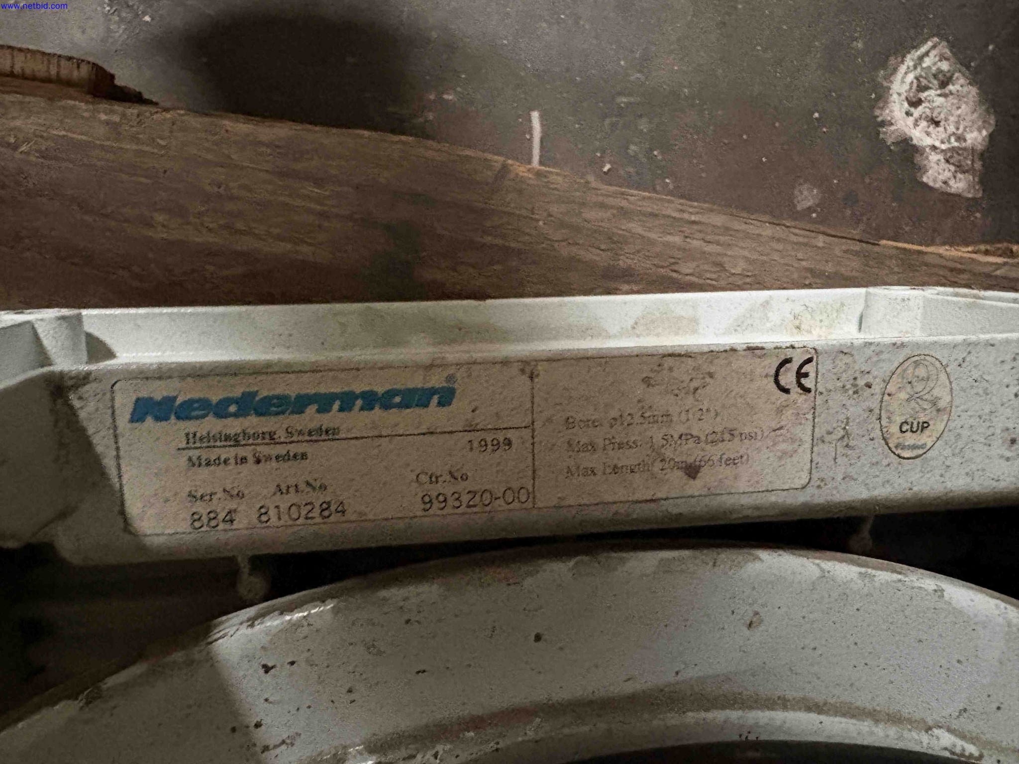 3 Compressed-air hose reels Nederman – foto 4 – kavel bij NetBid, Sint Baafs Vijve