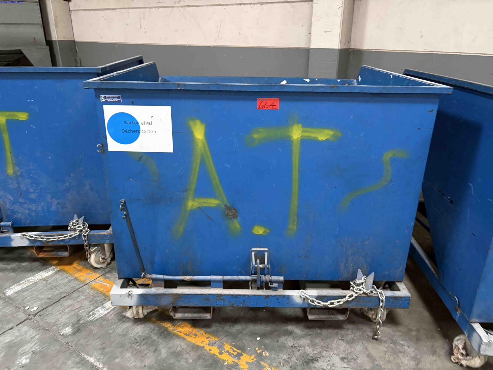 4 Fork-truck tipper skips Paul Sutter – foto 8 – kavel bij NetBid, Sint Baafs Vijve