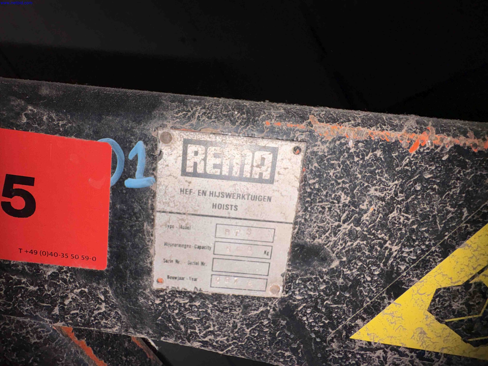 Hydraulic engine hoist Rema BTS – foto 4 – kavel bij NetBid, Sint Baafs Vijve