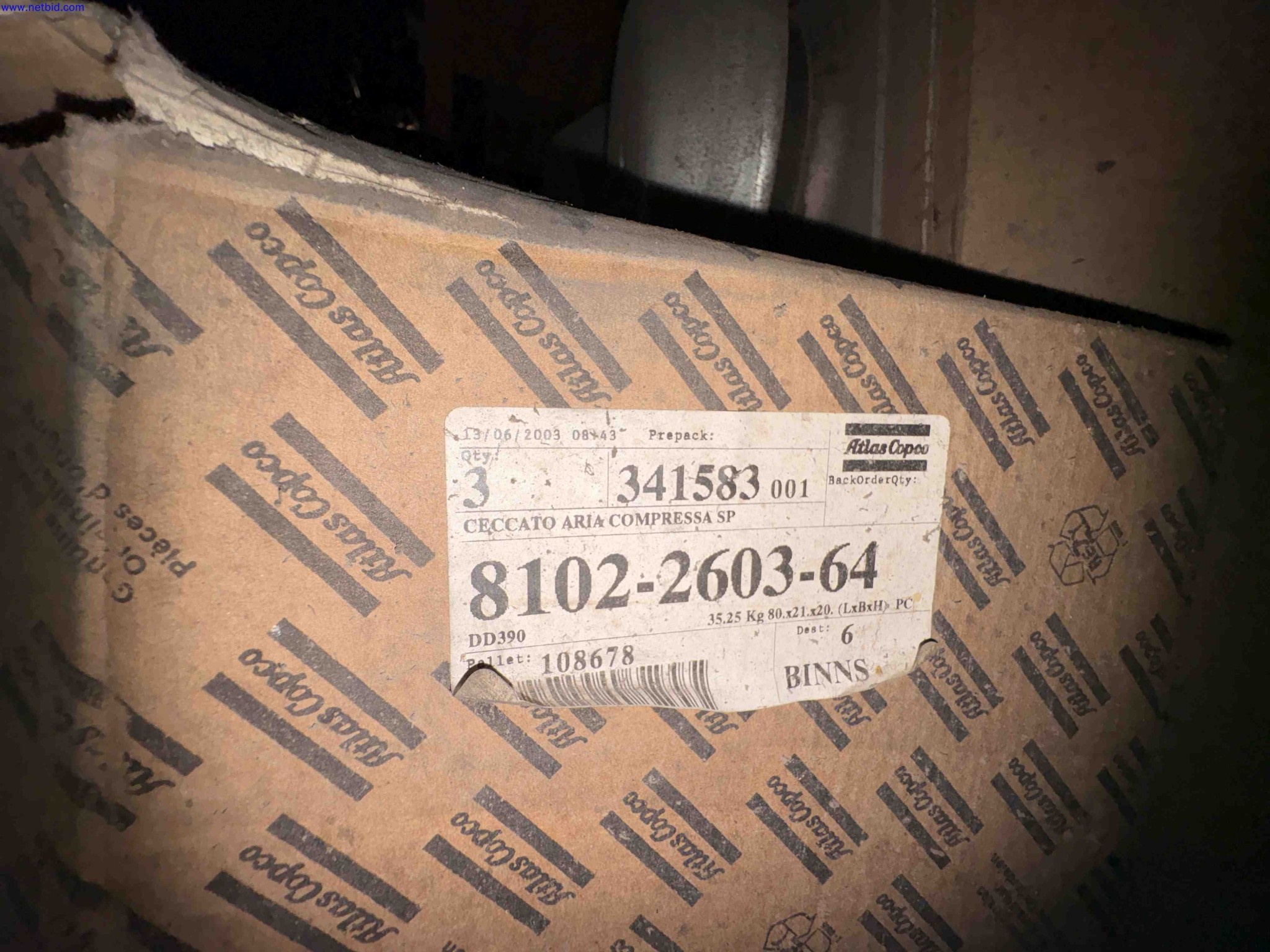 1 set Atlas Copco compressor spare parts Atlas Copco – foto 18 – kavel bij NetBid, Sint Baafs Vijve