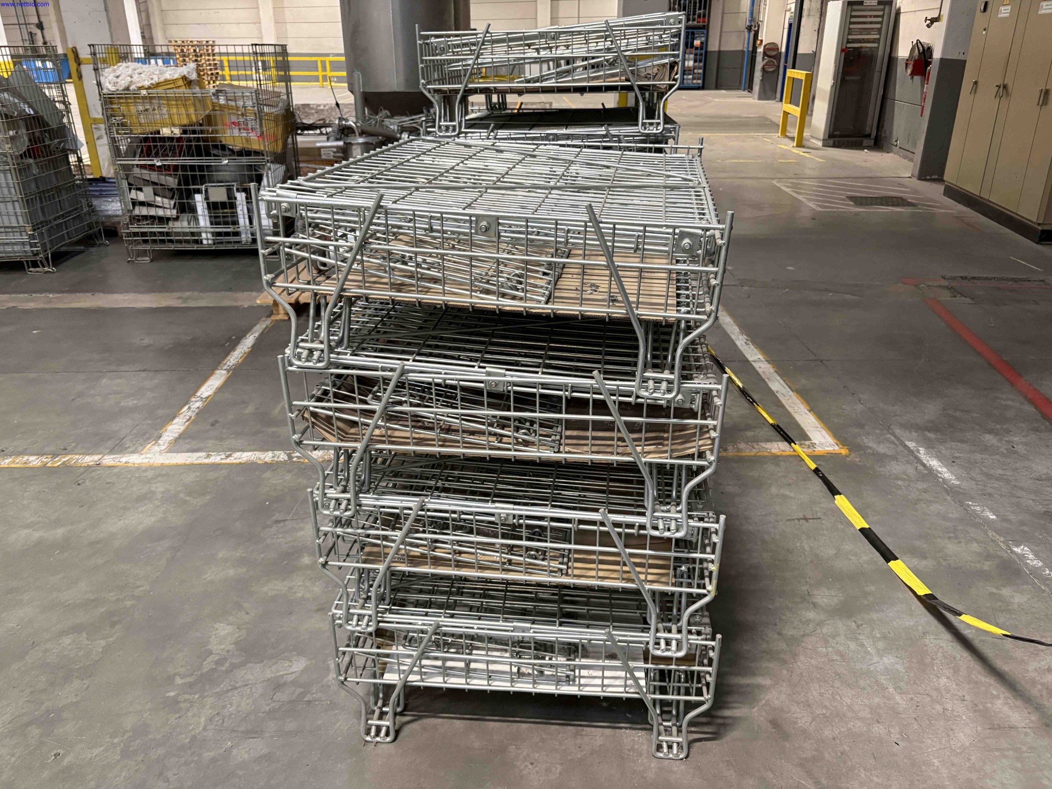 9 Wire-mesh pallet cages – foto 2 – kavel bij NetBid, Sint Baafs Vijve