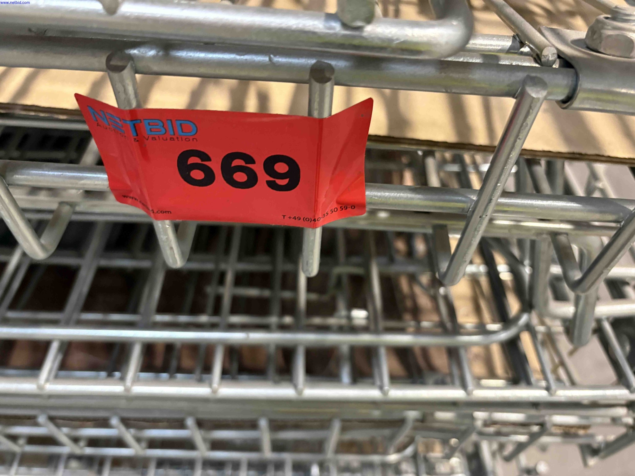 9 Wire-mesh pallet cages – foto 5 – kavel bij NetBid, Sint Baafs Vijve