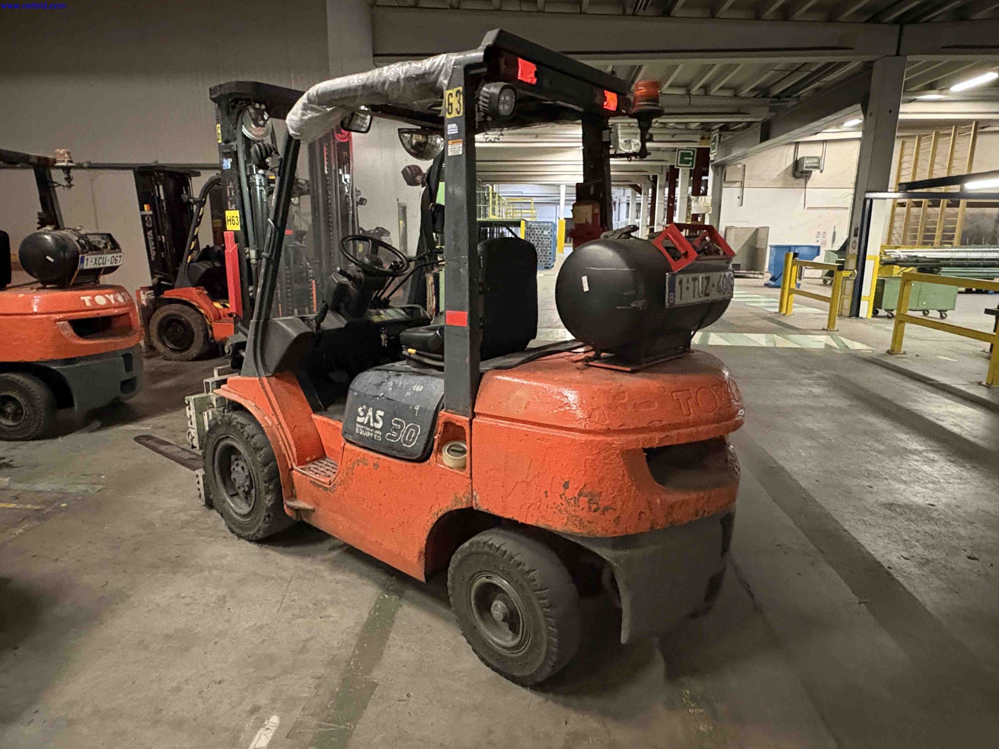 LPG counterbalance forklift truck Toyota 02-7FGF30 – foto 3 – kavel bij NetBid, Sint Baafs Vijve