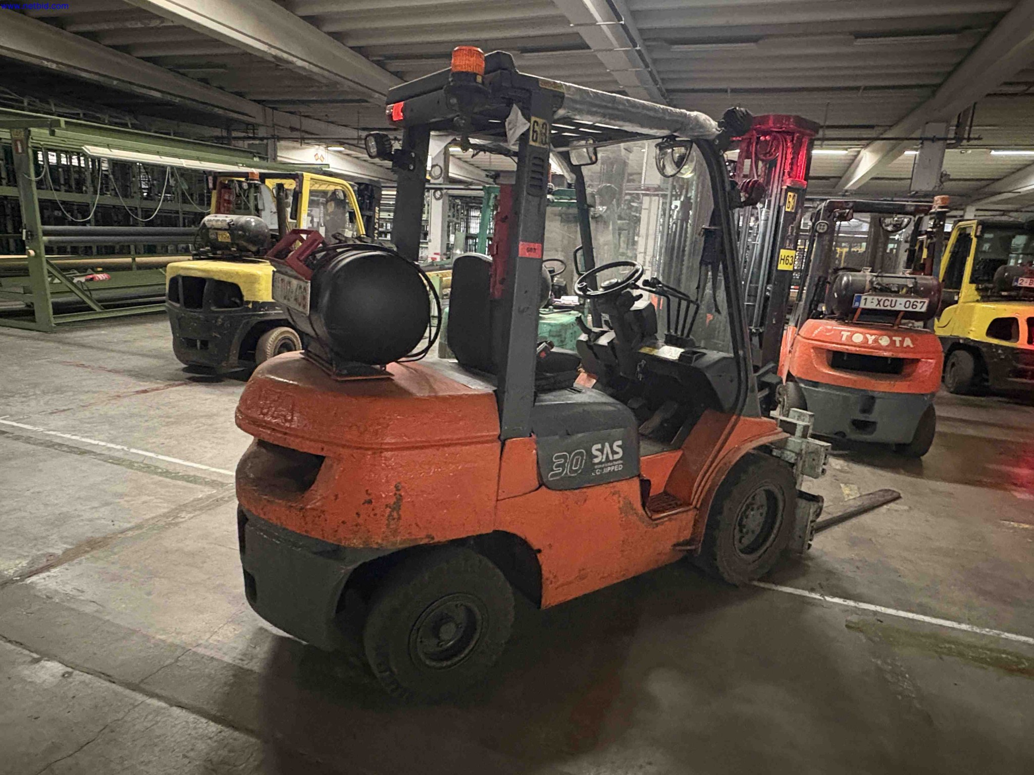 LPG counterbalance forklift truck Toyota 02-7FGF30 – foto 4 – kavel bij NetBid, Sint Baafs Vijve