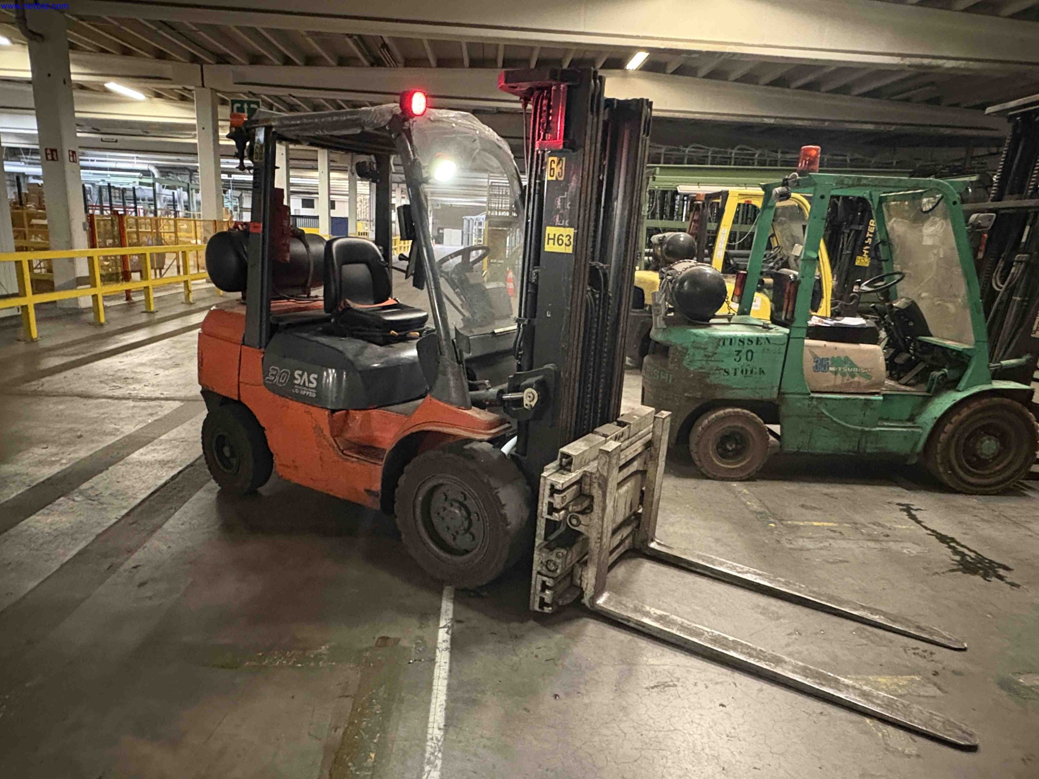 LPG counterbalance forklift truck Toyota 02-7FGF30 – foto 5 – kavel bij NetBid, Sint Baafs Vijve