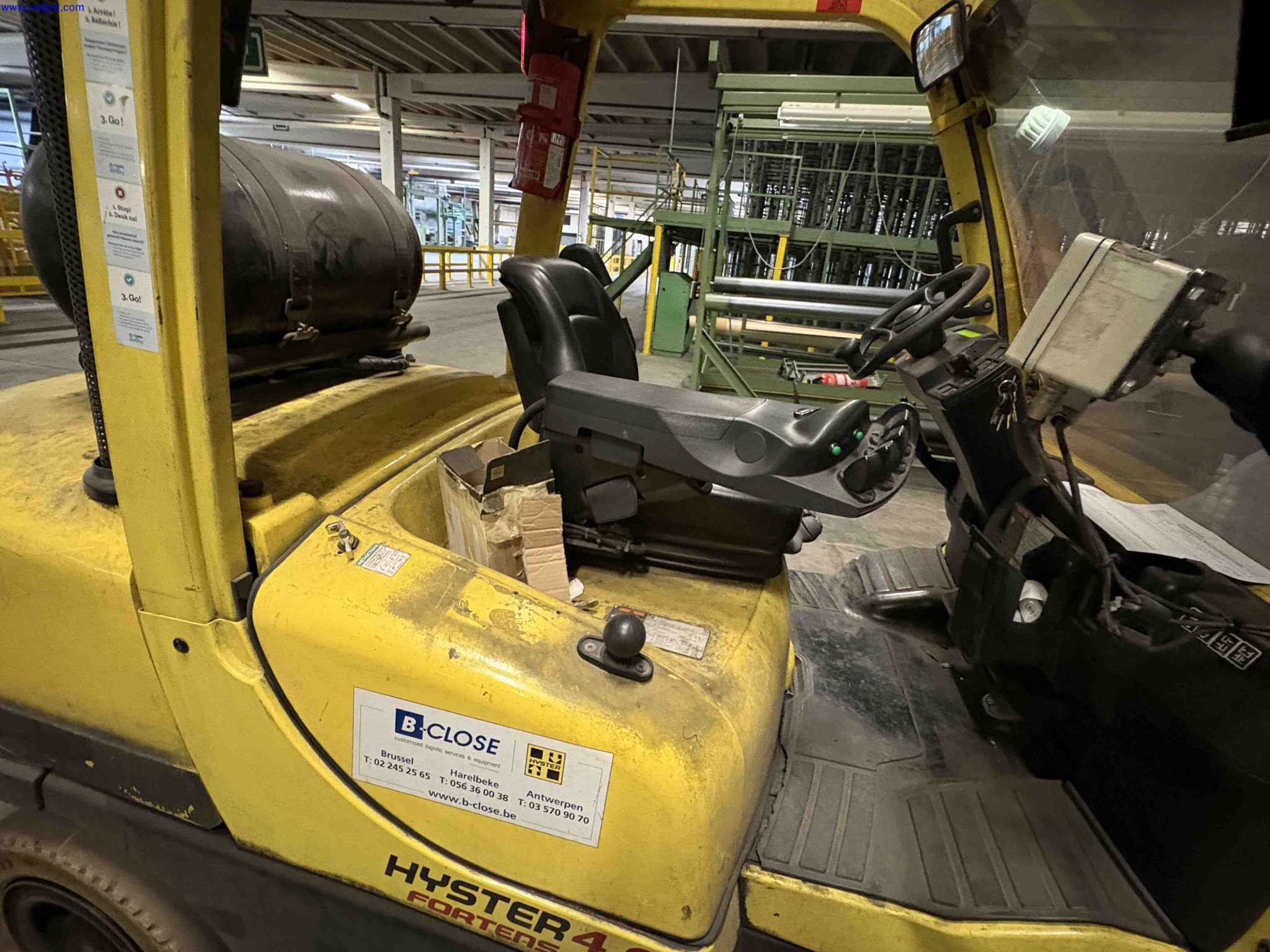 LPG counterbalance forklift truck Hyster H4.0FT6 – foto 10 – kavel bij NetBid, Sint Baafs Vijve