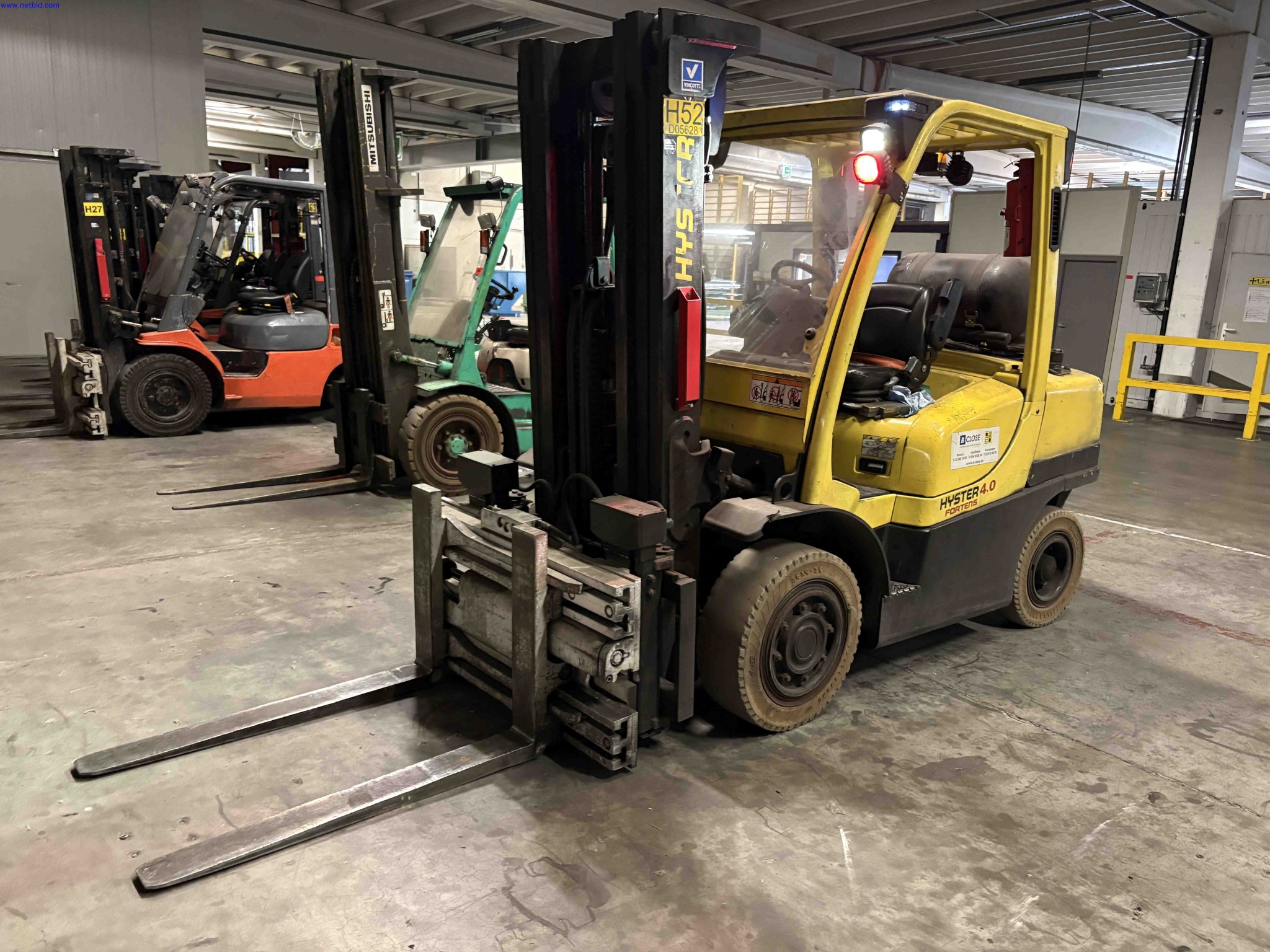 LPG counterbalance forklift truck Hyster H4.0FT6 – foto 2 – kavel bij NetBid, Sint Baafs Vijve