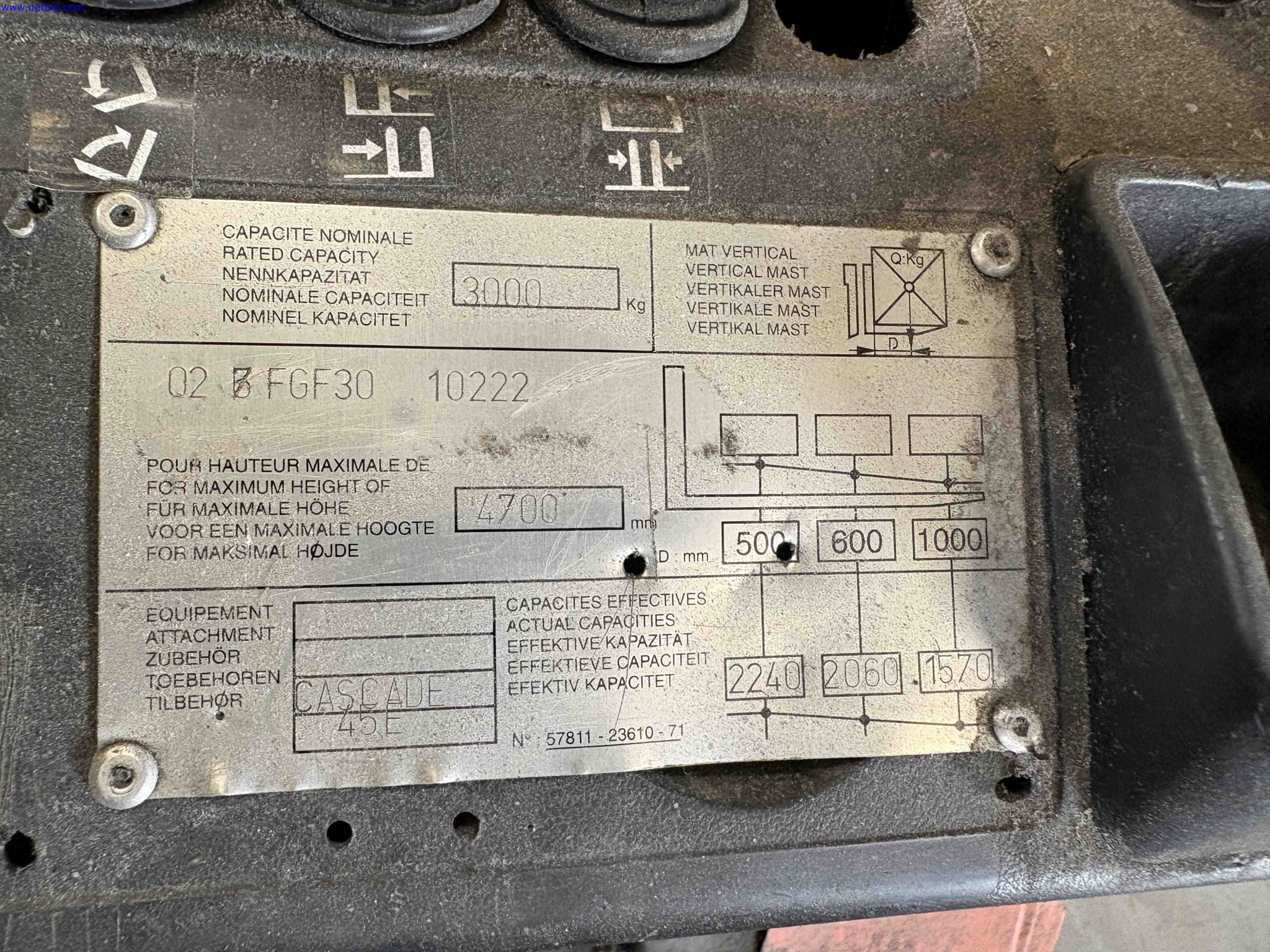LPG counterbalance forklift truck Toyota 02-7FGF30 – foto 15 – kavel bij NetBid, Sint Baafs Vijve