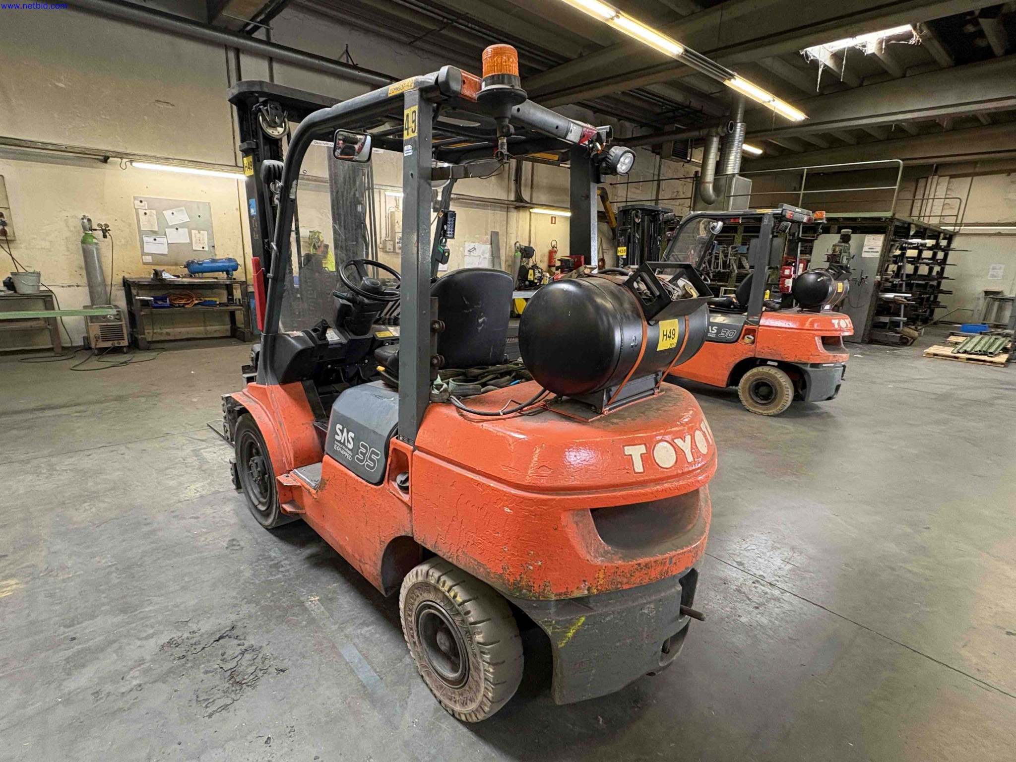 LPG counterbalance forklift truck Toyota 02-7FGF35 – foto 4 – kavel bij NetBid, Sint Baafs Vijve