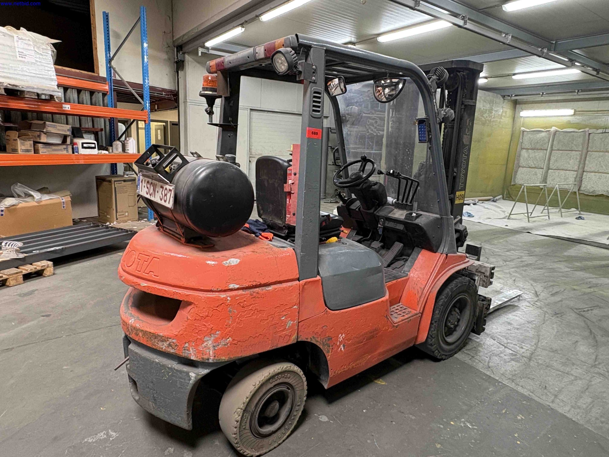 LPG counterbalance forklift truck Toyota 02-7FGF30 – foto 4 – kavel bij NetBid, Sint Baafs Vijve