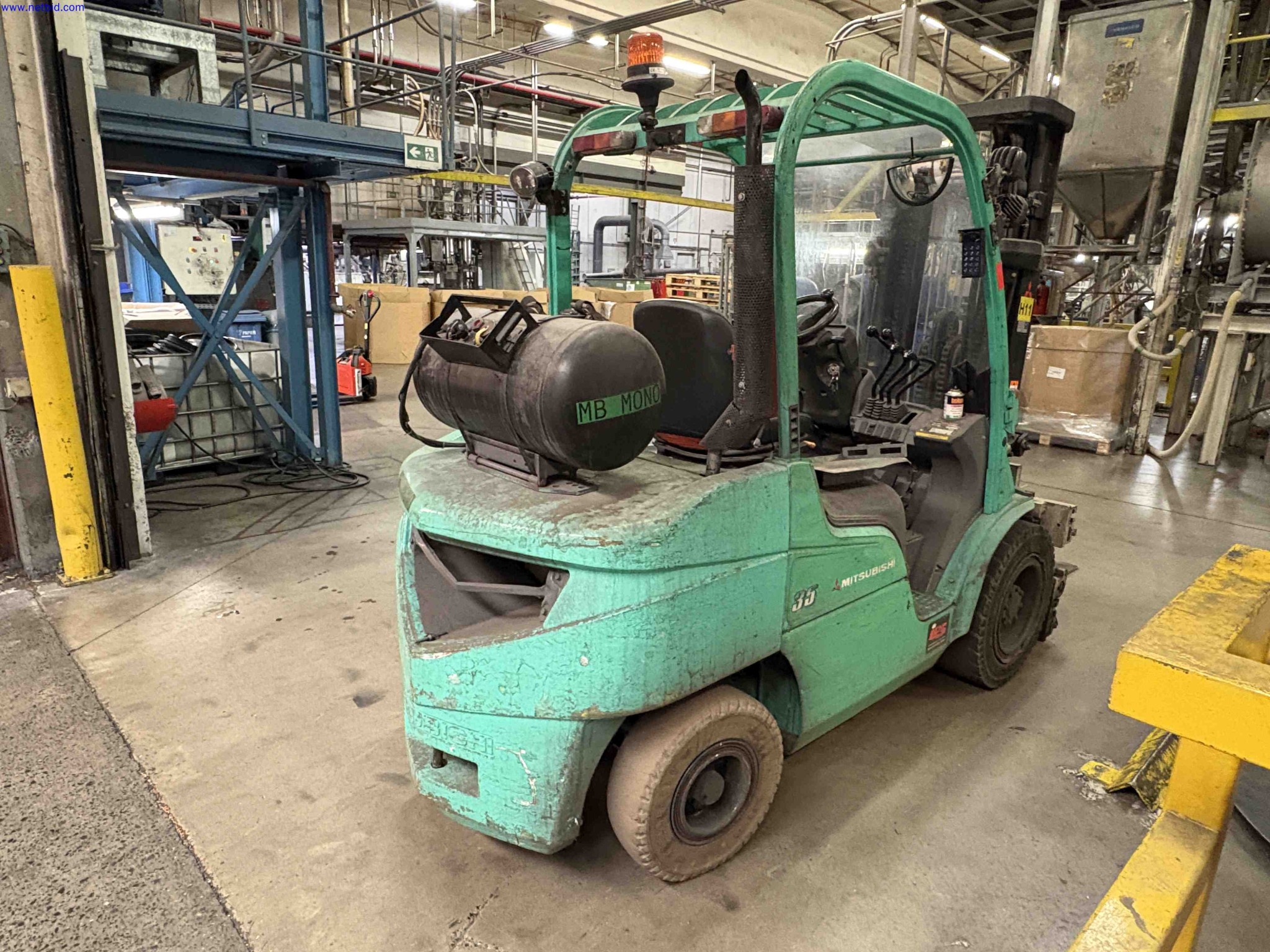 LPG counterbalance forklift truck Mitsubishi FG35N – foto 3 – kavel bij NetBid, Sint Baafs Vijve