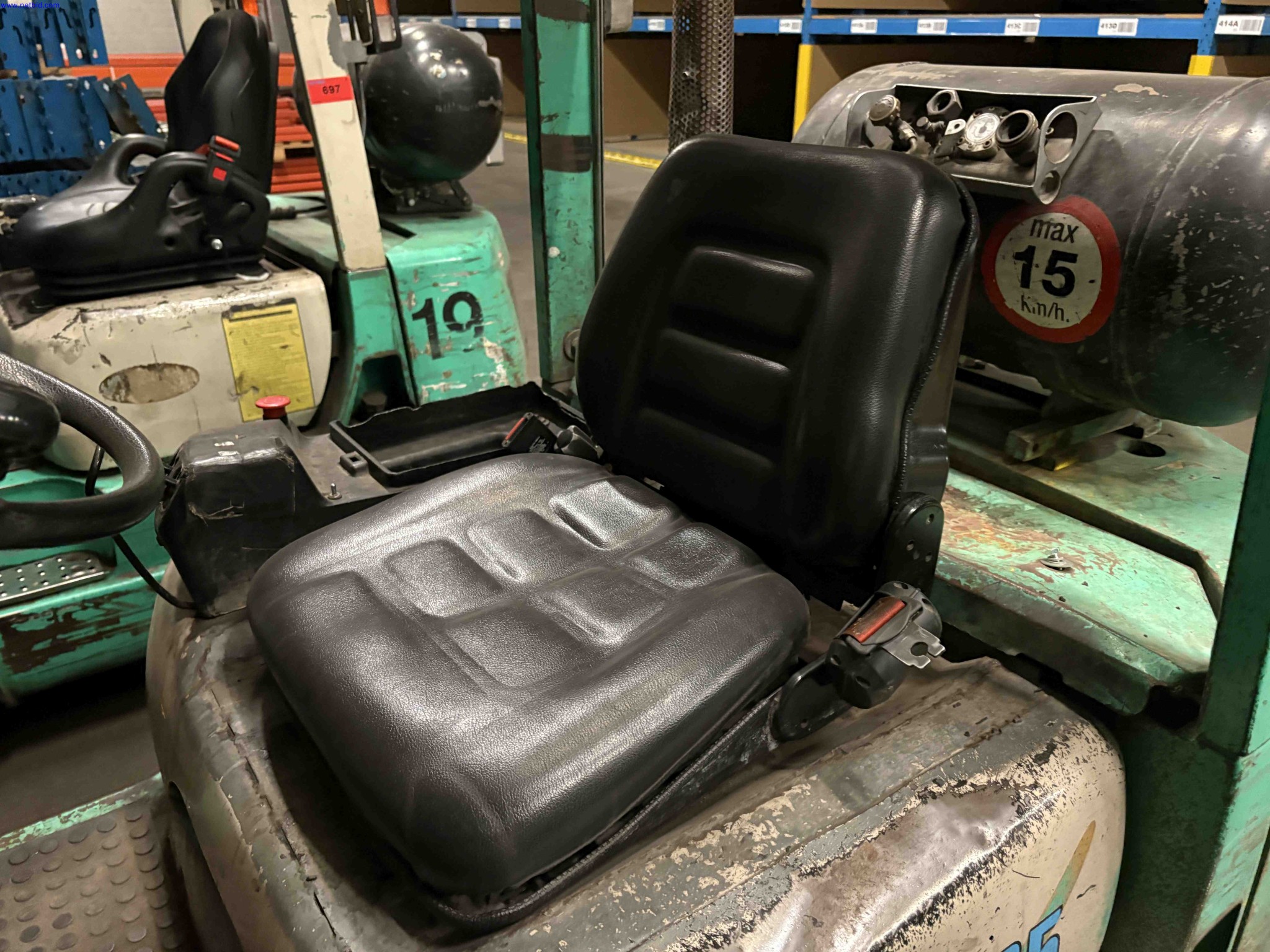 3 LPG Counterbalance Forklift Trucks Mitsubishi – foto 19 – kavel bij NetBid, Sint Baafs Vijve