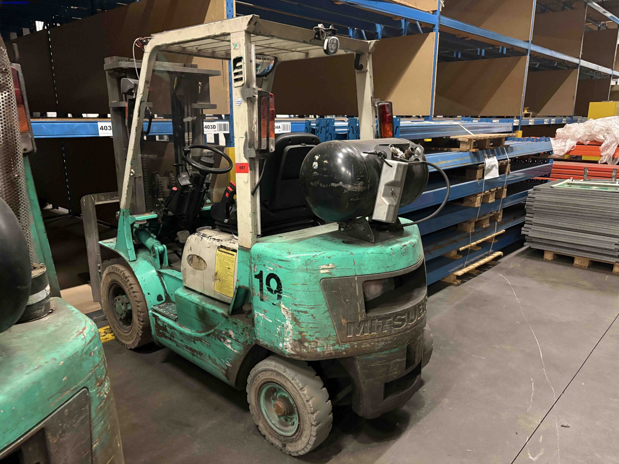 3 LPG Counterbalance Forklift Trucks Mitsubishi – foto 21 – kavel bij NetBid, Sint Baafs Vijve