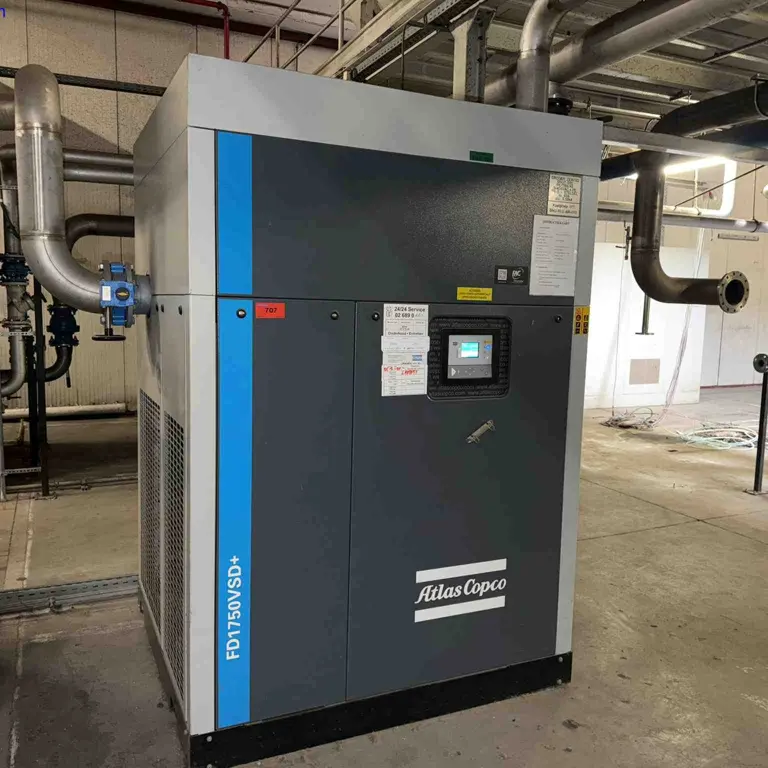 Variable speed drive air compressor with filter drying system Atlas Copco FD1750VSD+