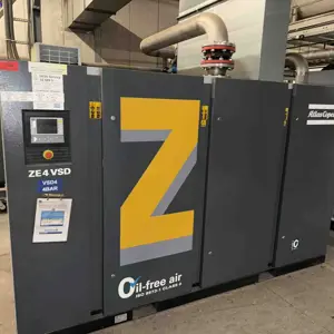 Low pressure, oil free, screw compressor Atlas Copco ZE4VSD