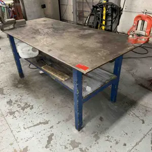 Fabricated steel workbench