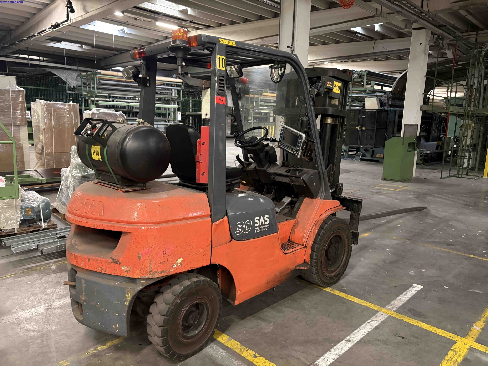 Counterbalance Fork Lift Truck Toyota 7FGJF35 – foto 6 – kavel bij NetBid, Sint Baafs Vijve