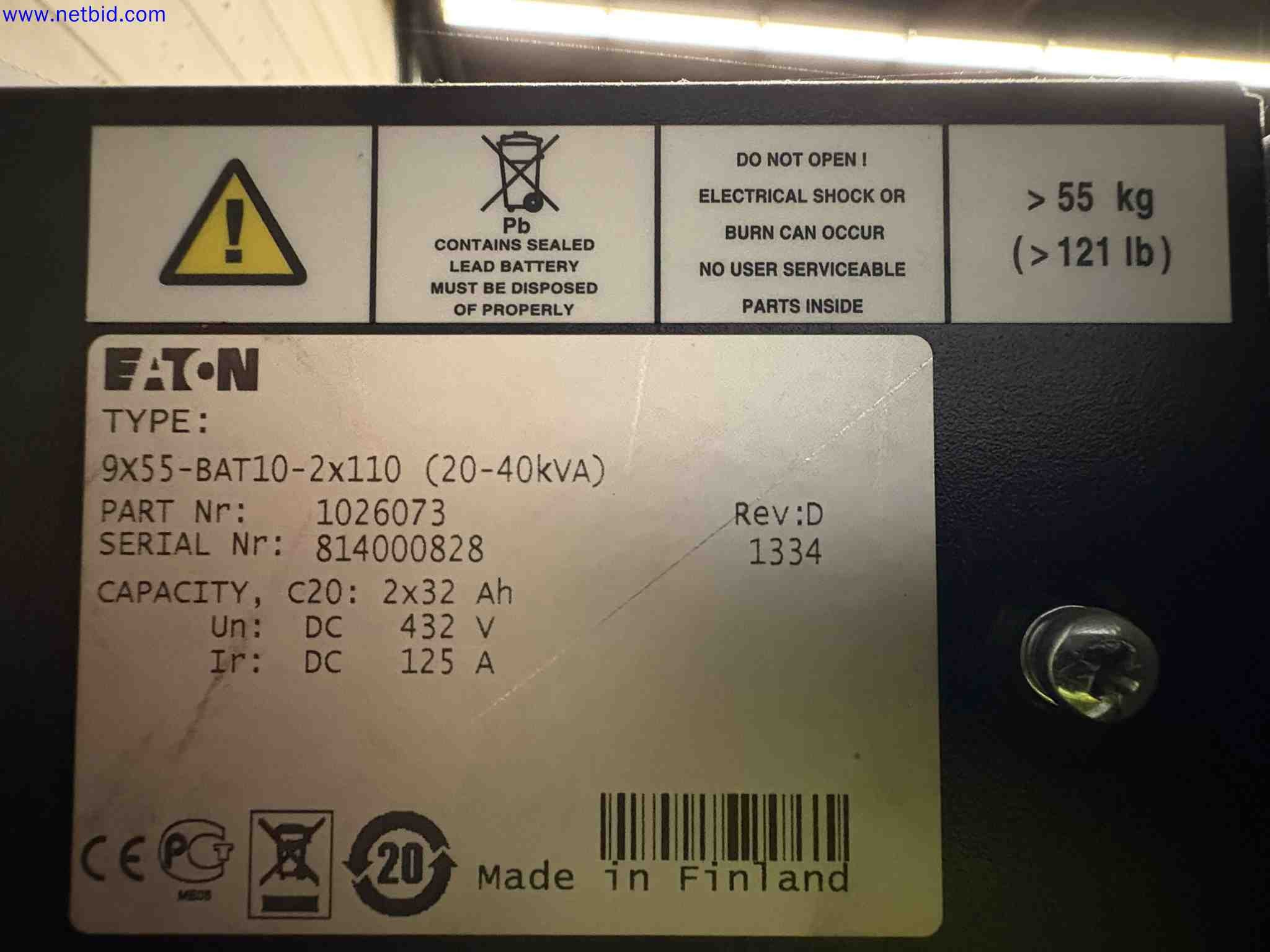 2 Battery Module Eaton 9X55-BAT10-2X110 – foto 2 – kavel bij NetBid, Sint Baafs Vijve