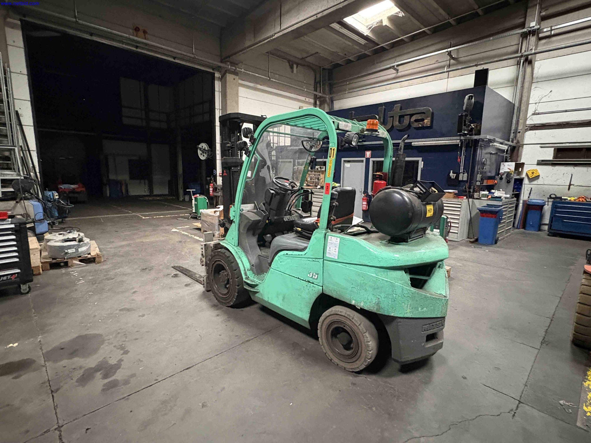 Counter Balance Fork Lift Truck Mitsubishi FG35N – foto 2 – kavel bij NetBid, Sint Baafs Vijve