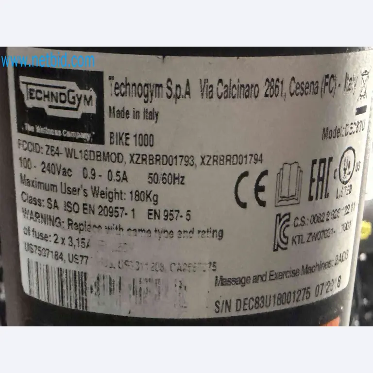 Auction of Used Technogym Gym Equipment – Professional Fitness Machines-8