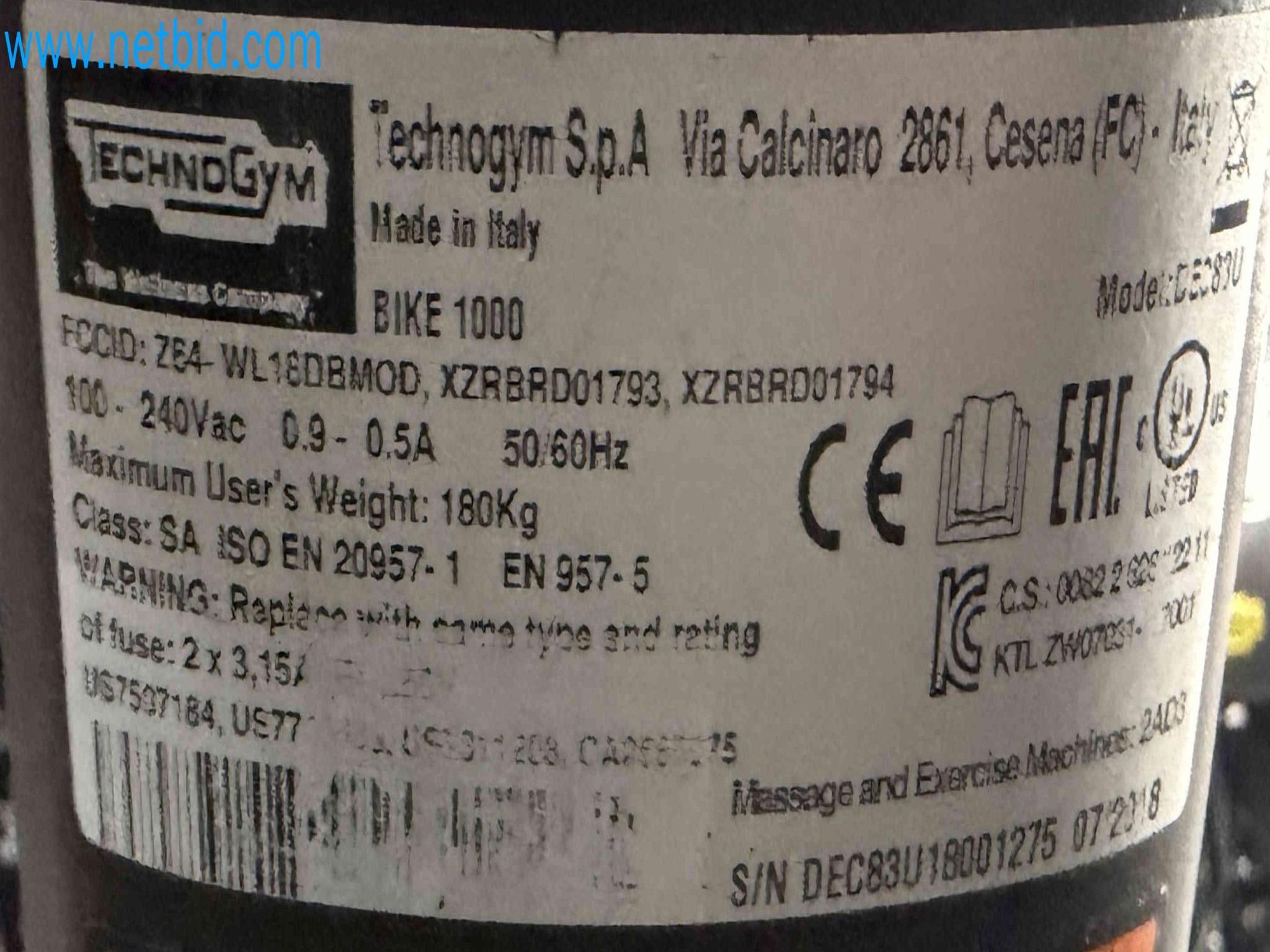 Auction of Used Technogym Gym Equipment – Professional Fitness Machines-8