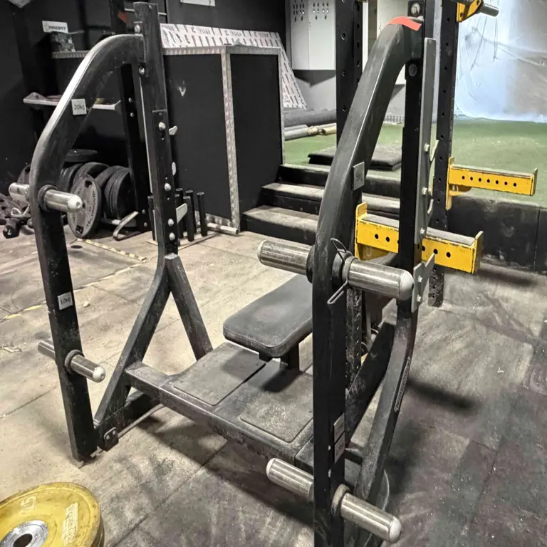 Olympic Bench with Plate Storage TECHNOGYM Olympic Incline Bench Pure Strength