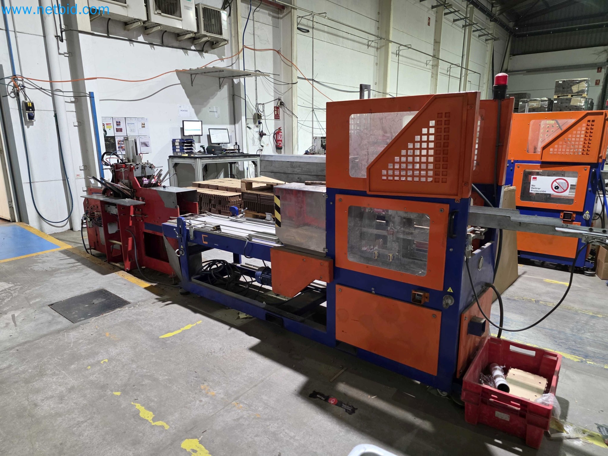 Likvidace podniku - Použité balicí stroje na balení ovoce a zeleniny (výrobní linka MDF)-1