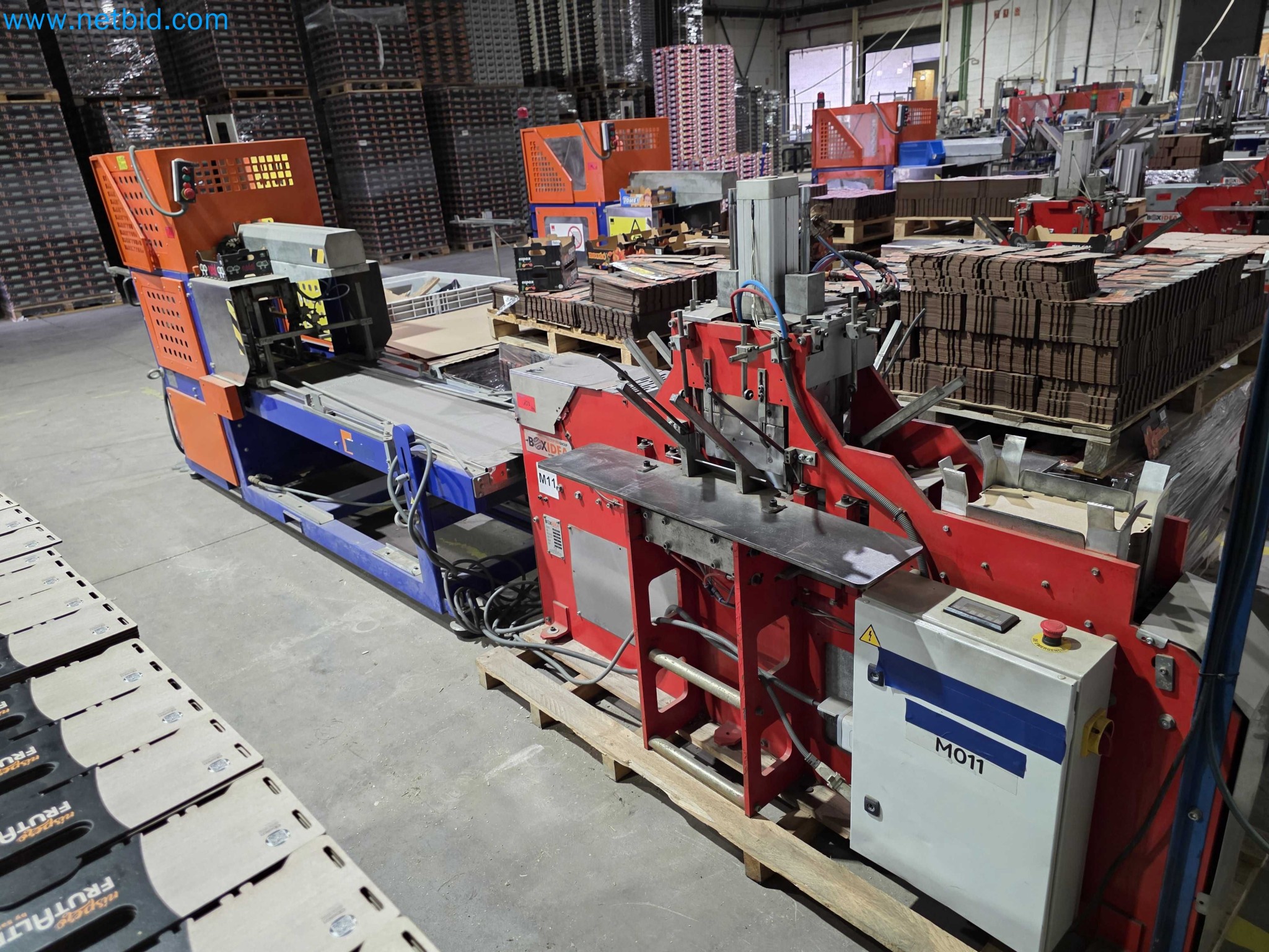 Factory Closure Auction – Used Packaging Machinery for Fresh Produce (MDF / Wood Fiber) Packaging Production Line-1