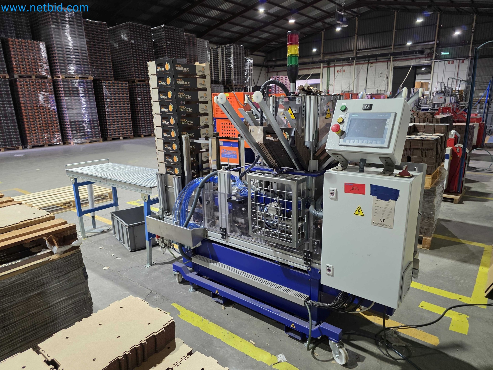 Likvidace podniku - Použité balicí stroje na balení ovoce a zeleniny (výrobní linka MDF)-1