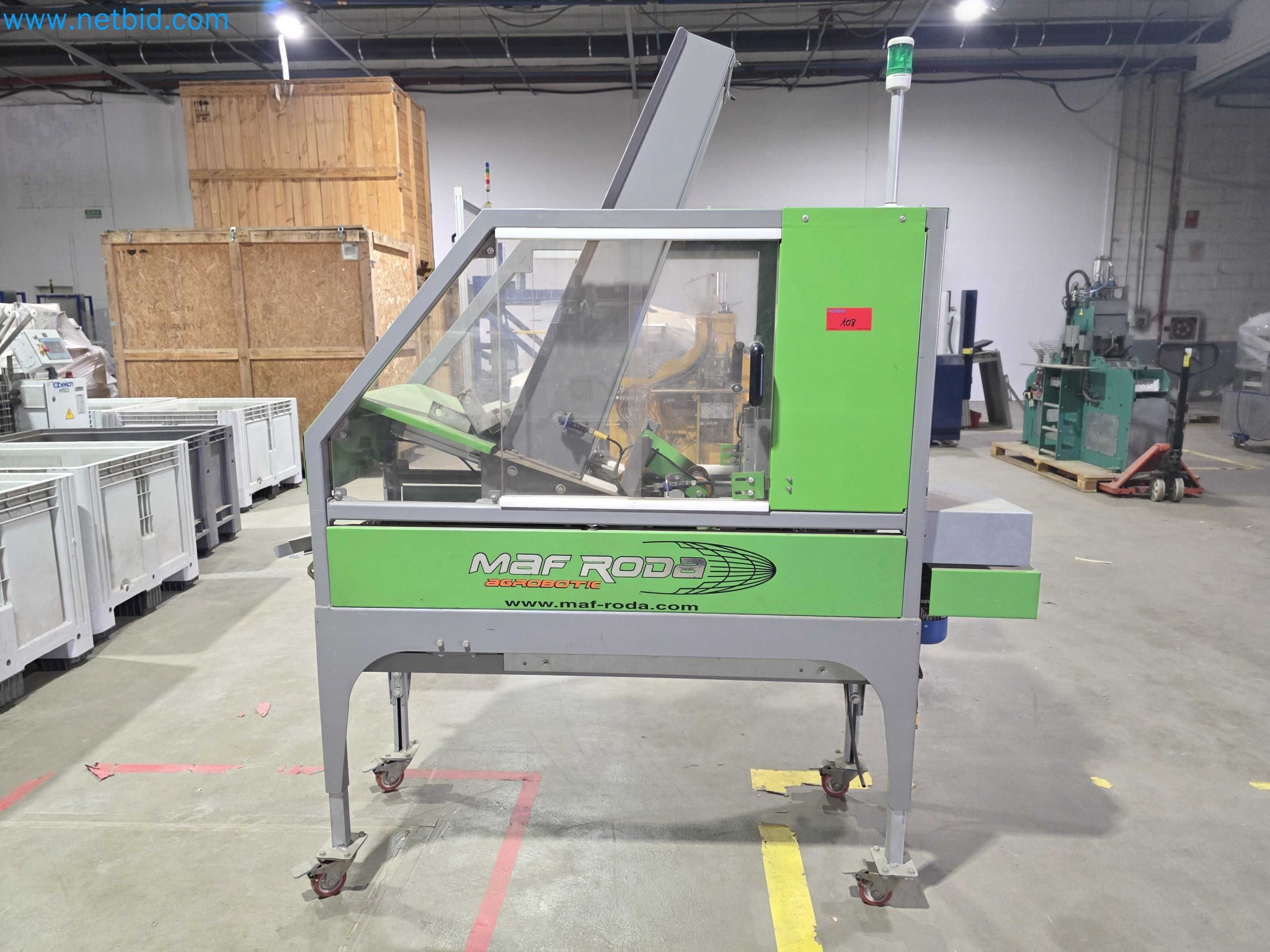 Likvidace podniku - Použité balicí stroje na balení ovoce a zeleniny (výrobní linka MDF)-1